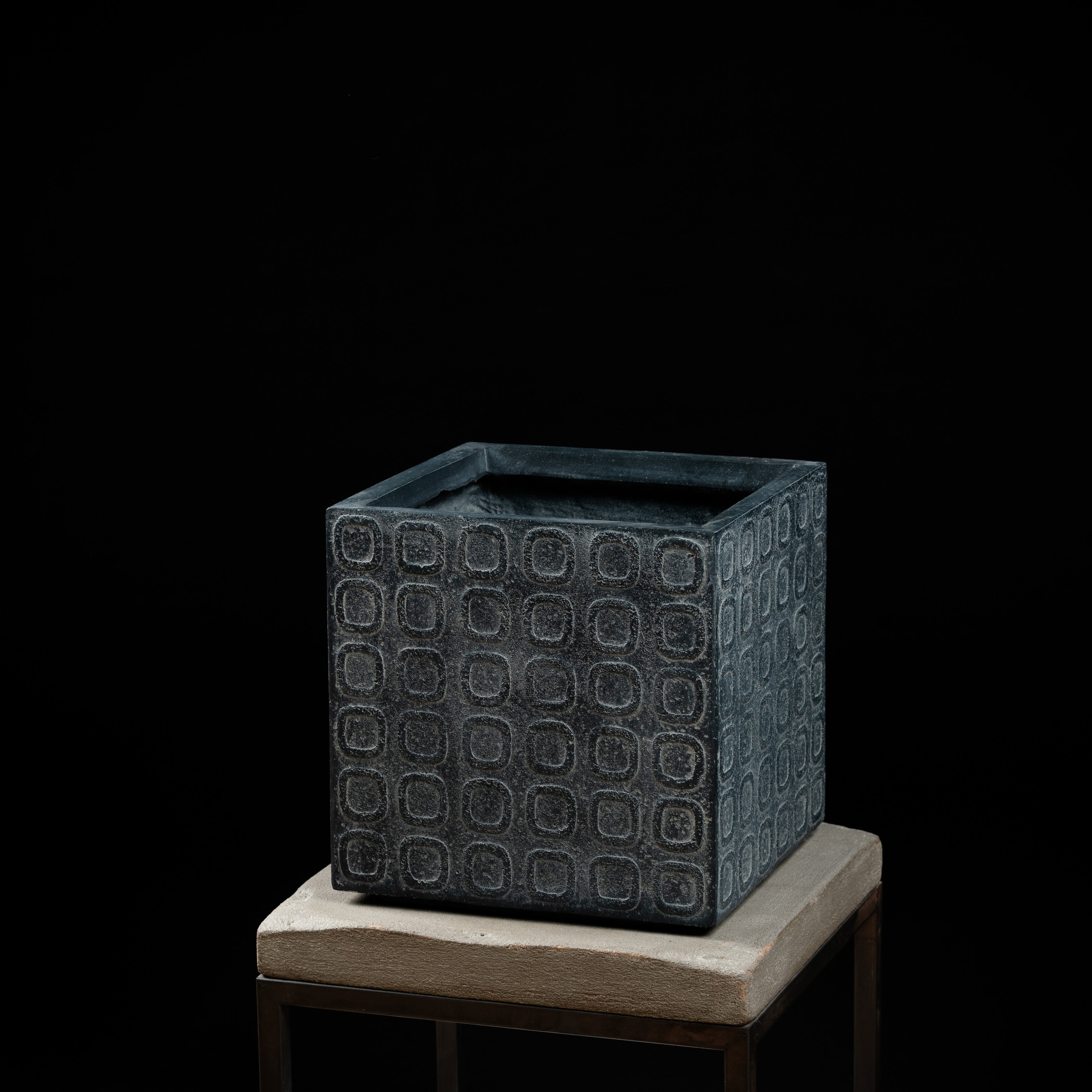 Cache Pot -Bac Carré Mineral