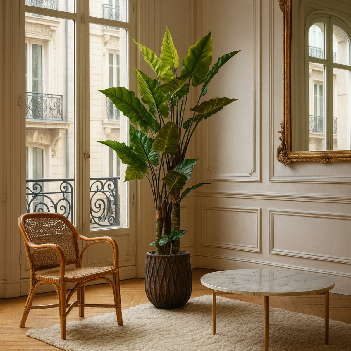 Plante artificielle Alocasia Zebrina 250 cm Galan GA — déco intérieur réaliste sans entretien