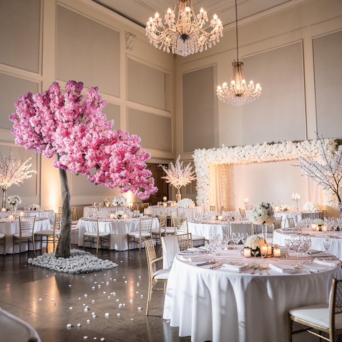 Arbre japonais artificiel Cerisier 270 cm — décoration mariage et événementiel