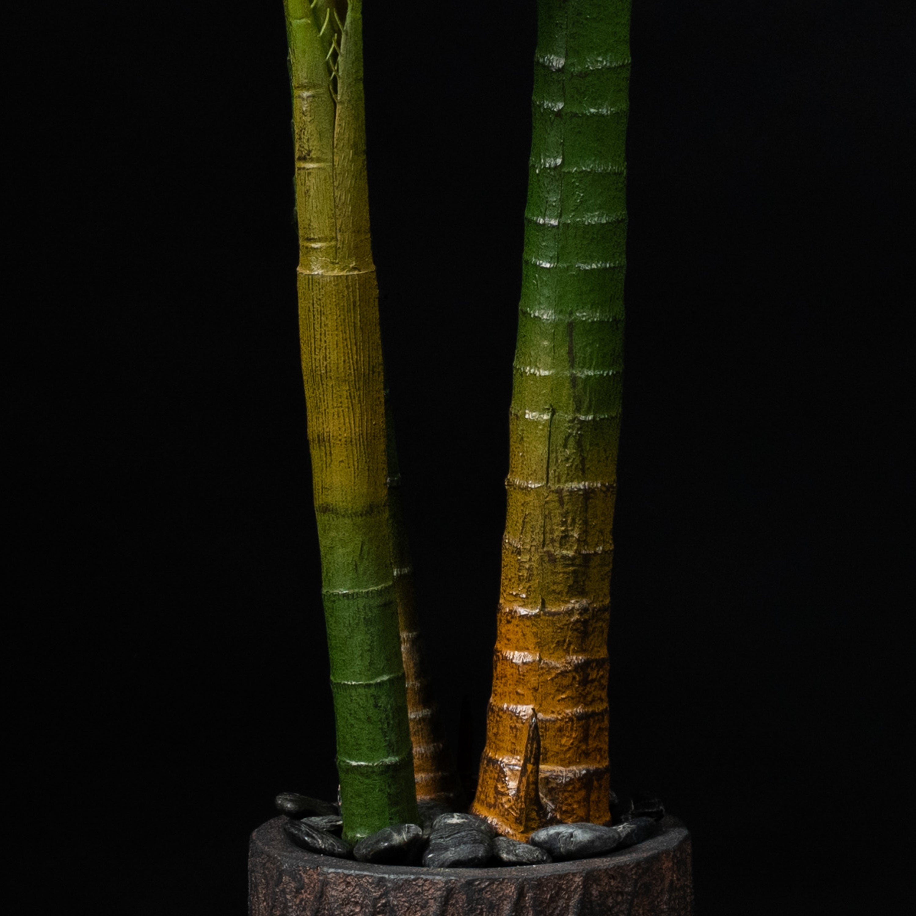 Palmier artificiel Areca Catechu 190 cm — détail feuillage réaliste, sans entretien