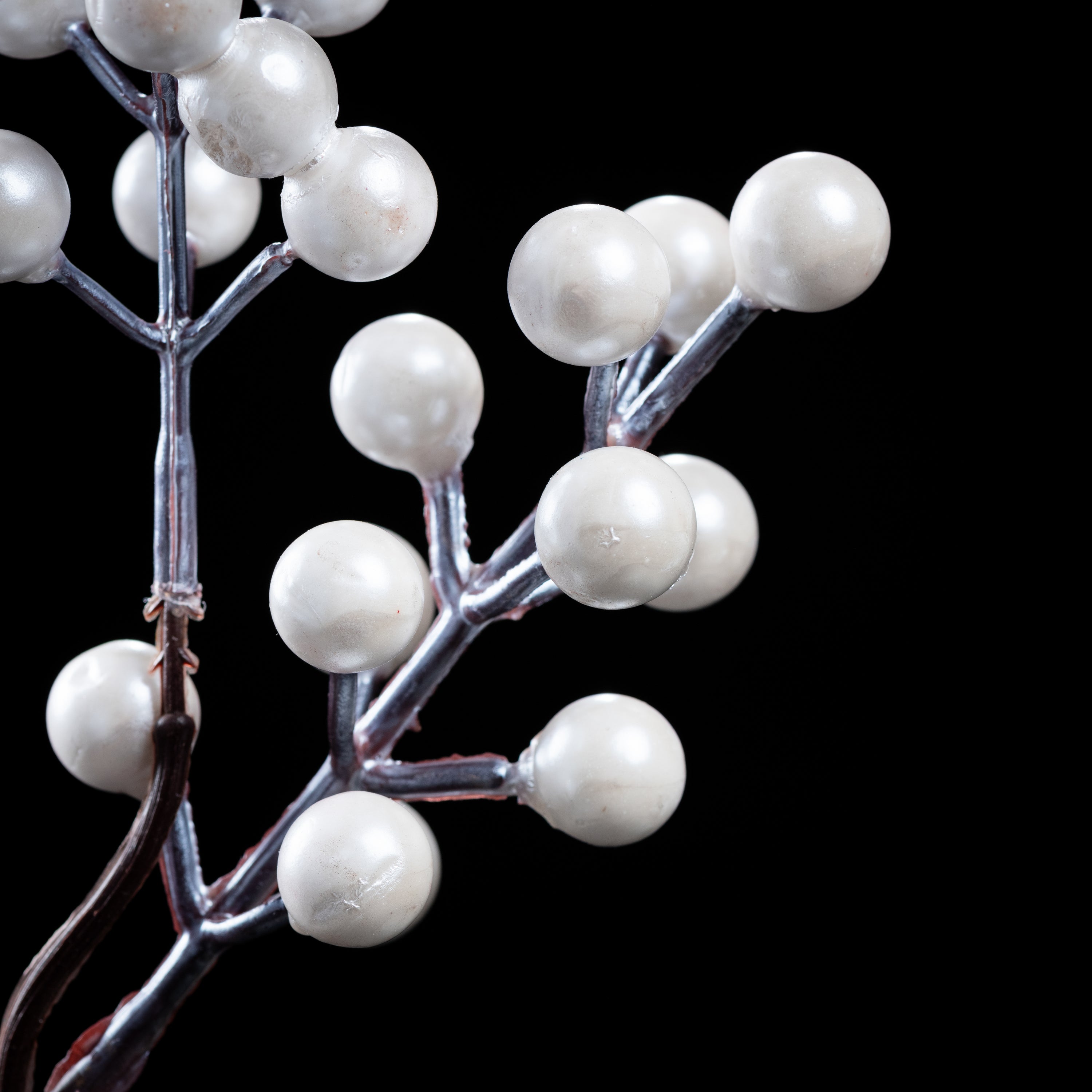 Branche de baies artificielle 50 cm — détail feuillage réaliste, sans entretien