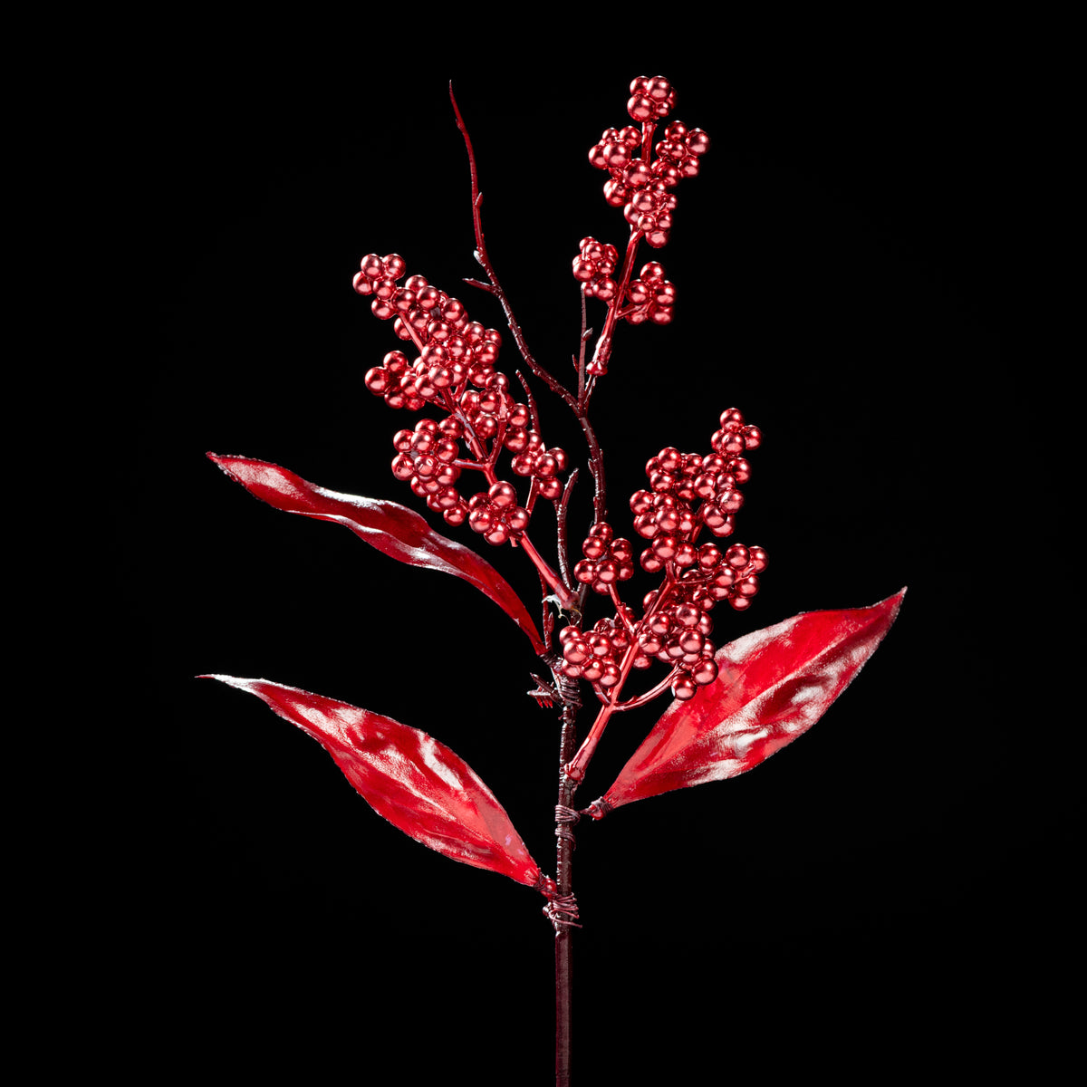 Branche de baies artificielle Mini Pique 45 cm Galan GA — déco intérieur réaliste sans entretien