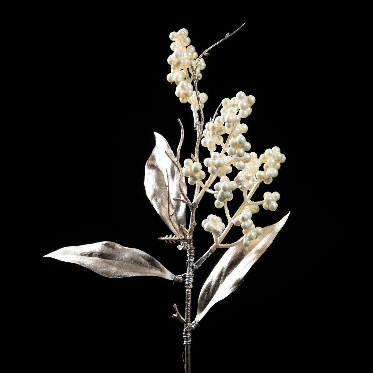 Branche de baies artificielle Mini Pique 45 cm Galan GA — déco intérieur réaliste sans entretien