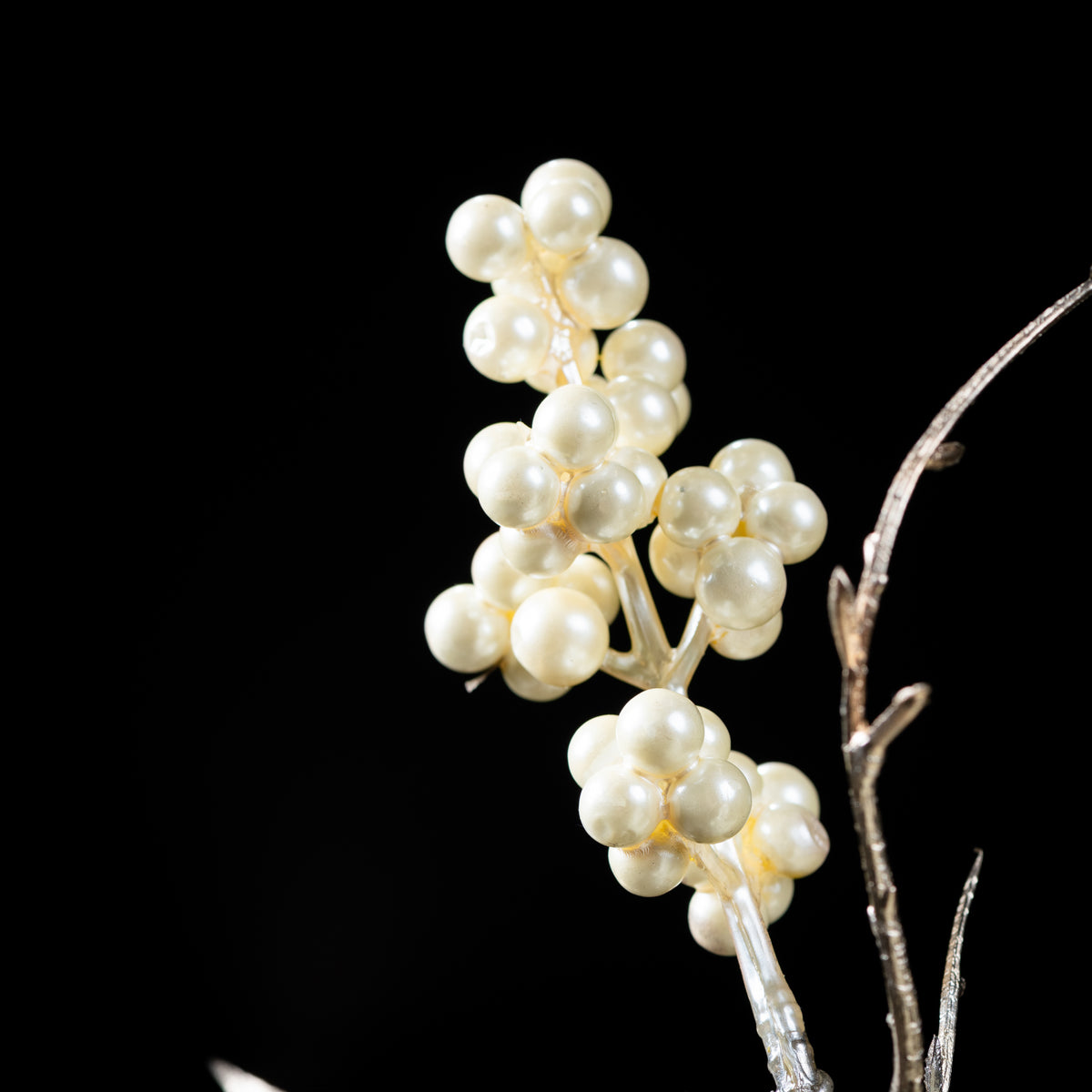Branche de baies artificielle Mini Pique 45 cm — détail feuillage réaliste, sans entretien
