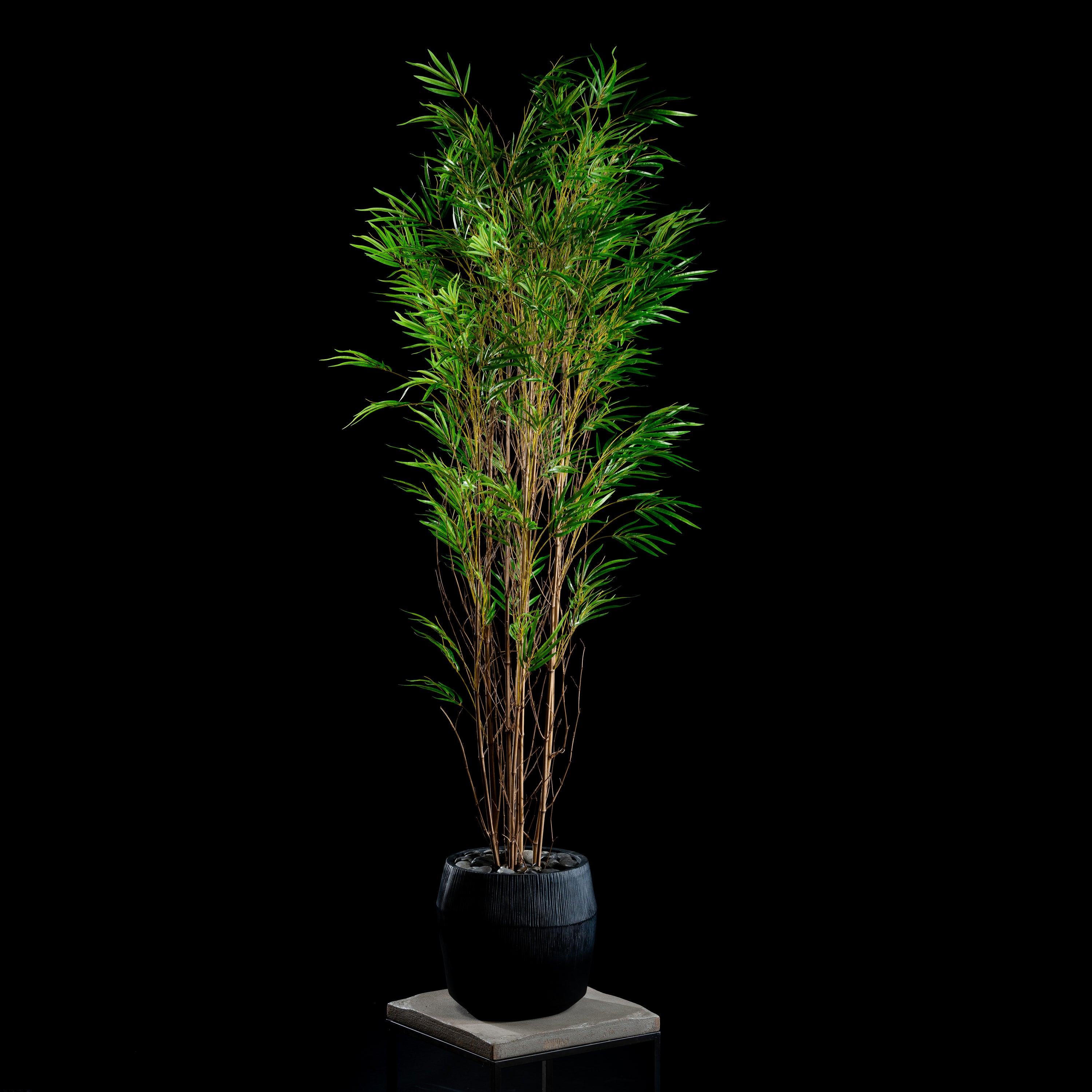 Bambou artificiel multi troncs 210 cm Galan GA — déco intérieur réaliste sans entretien