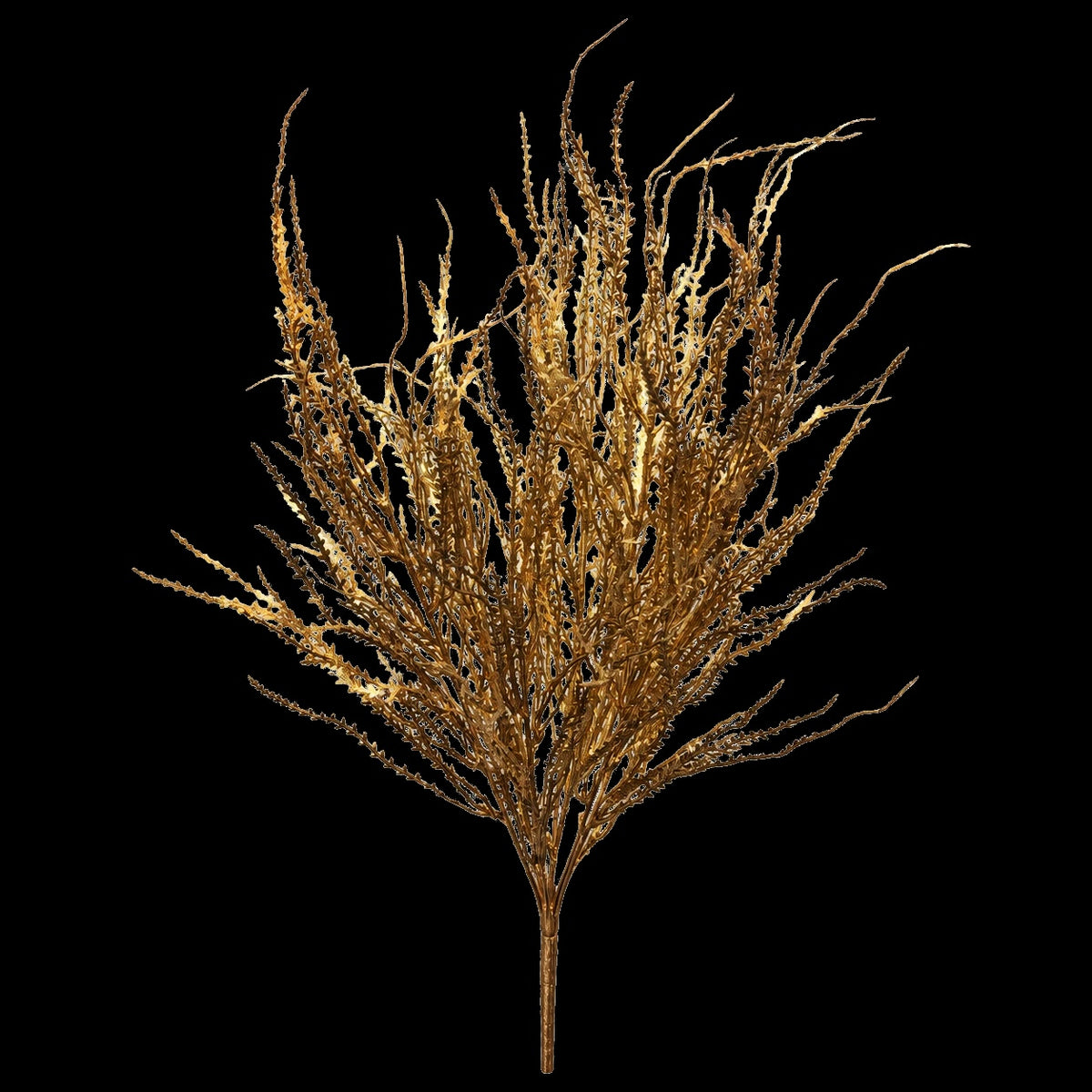 Branche de bardane dorée artificielle 75 cm pour Noël, vue d&