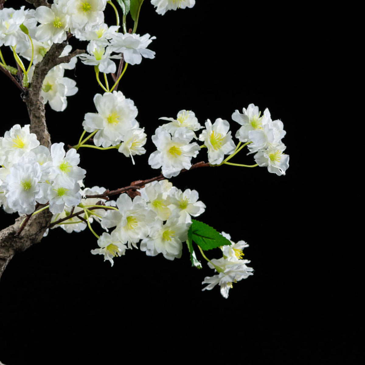 Bonsaï artificiel Cerisier 50 cm — détail fleurs réaliste, sans entretien