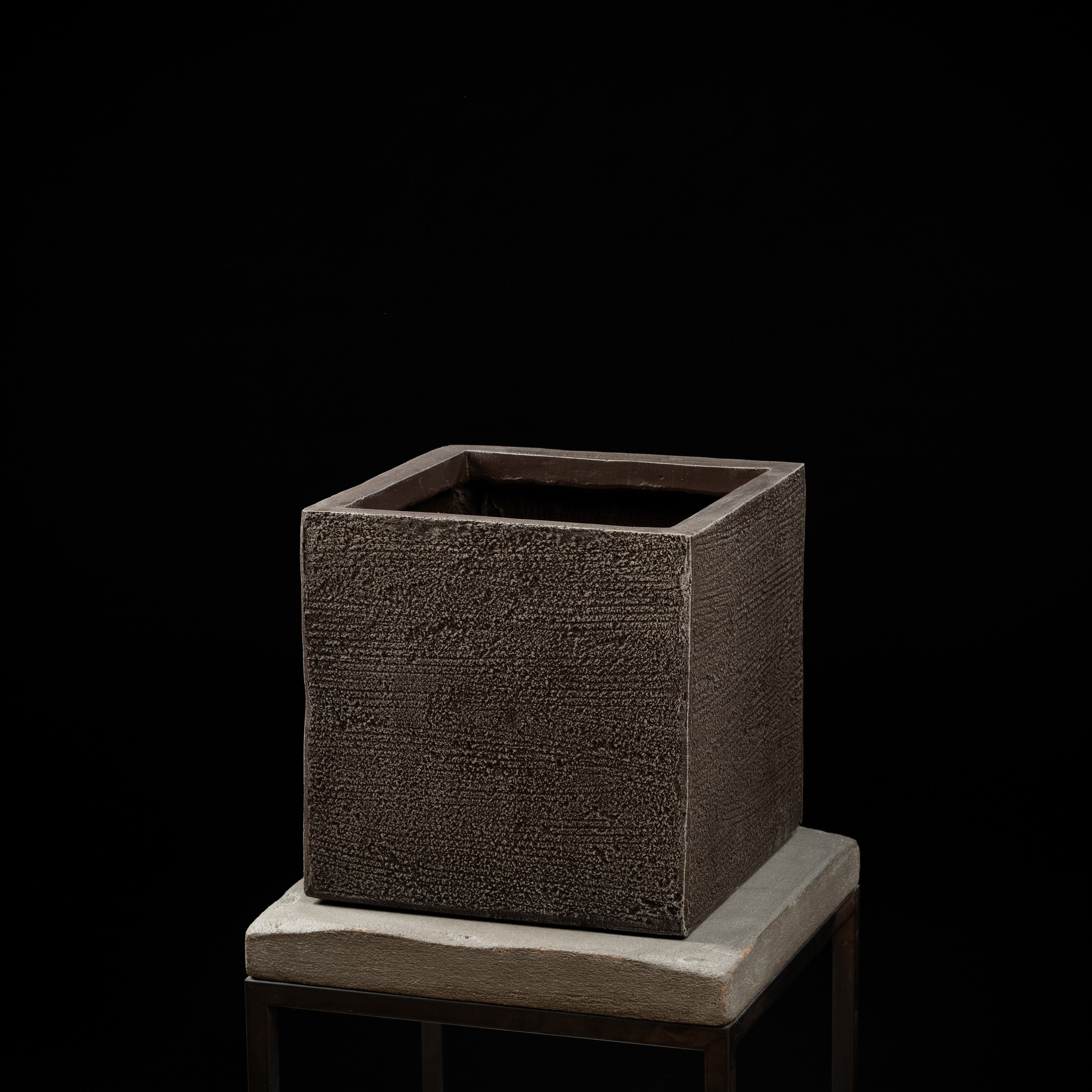 Cache-pot décoratif Bac Carré Quartz 32 cm — visuel produit, sans entretien pour intérieur
