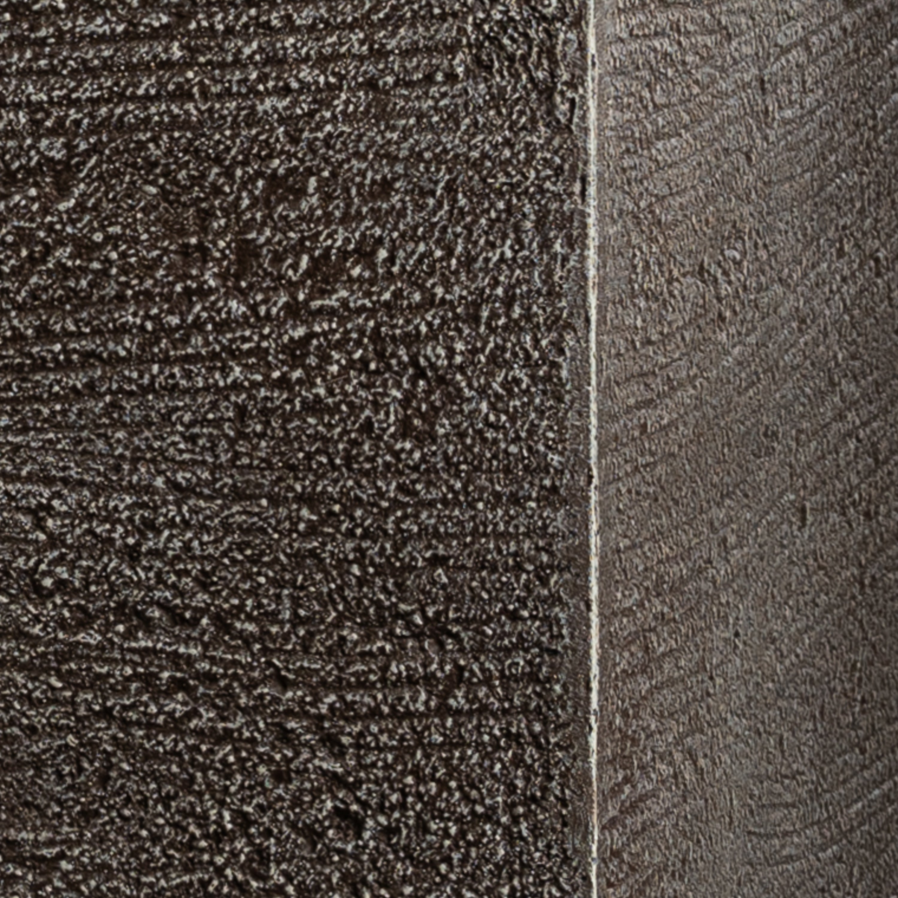 Cache-pot décoratif Bac Rectangle Quartz 38 cm — détail feuillage réaliste, design contemporain