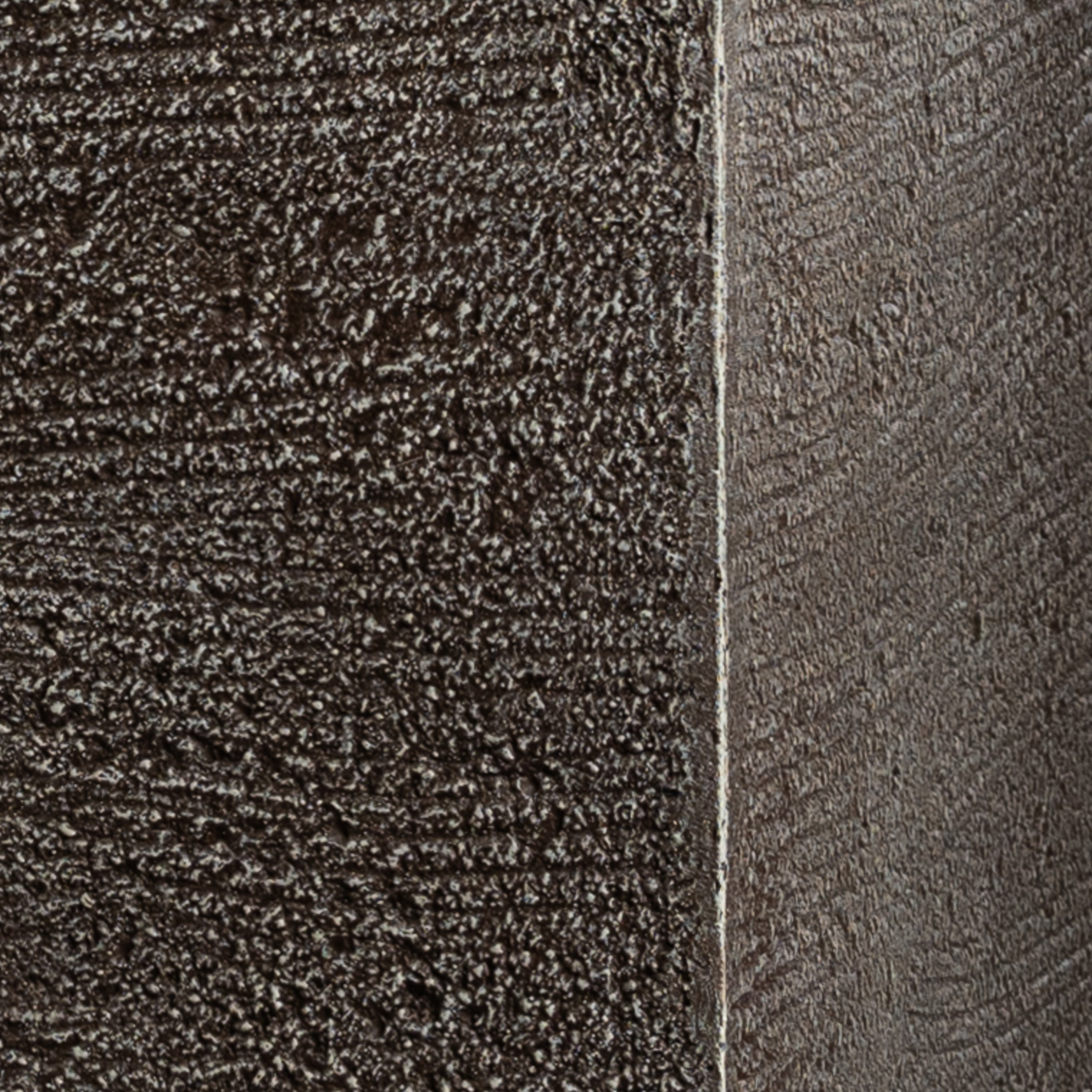 Cache-pot décoratif Bac Rectangle Quartz 38 cm — détail feuillage réaliste, design contemporain
