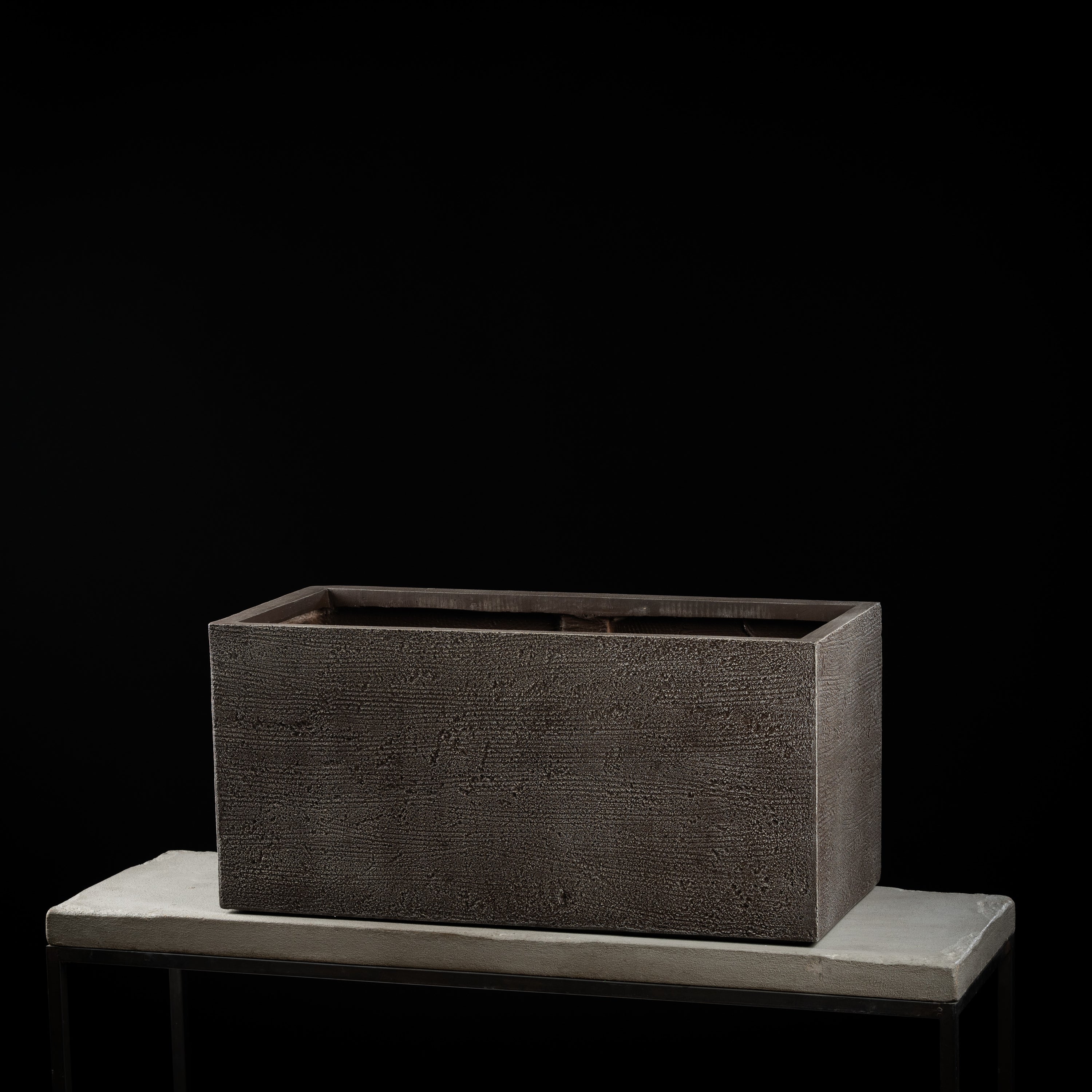 Cache-pot décoratif Bac Rectangle Quartz 38 cm — visuel produit, design contemporain pour intérieur