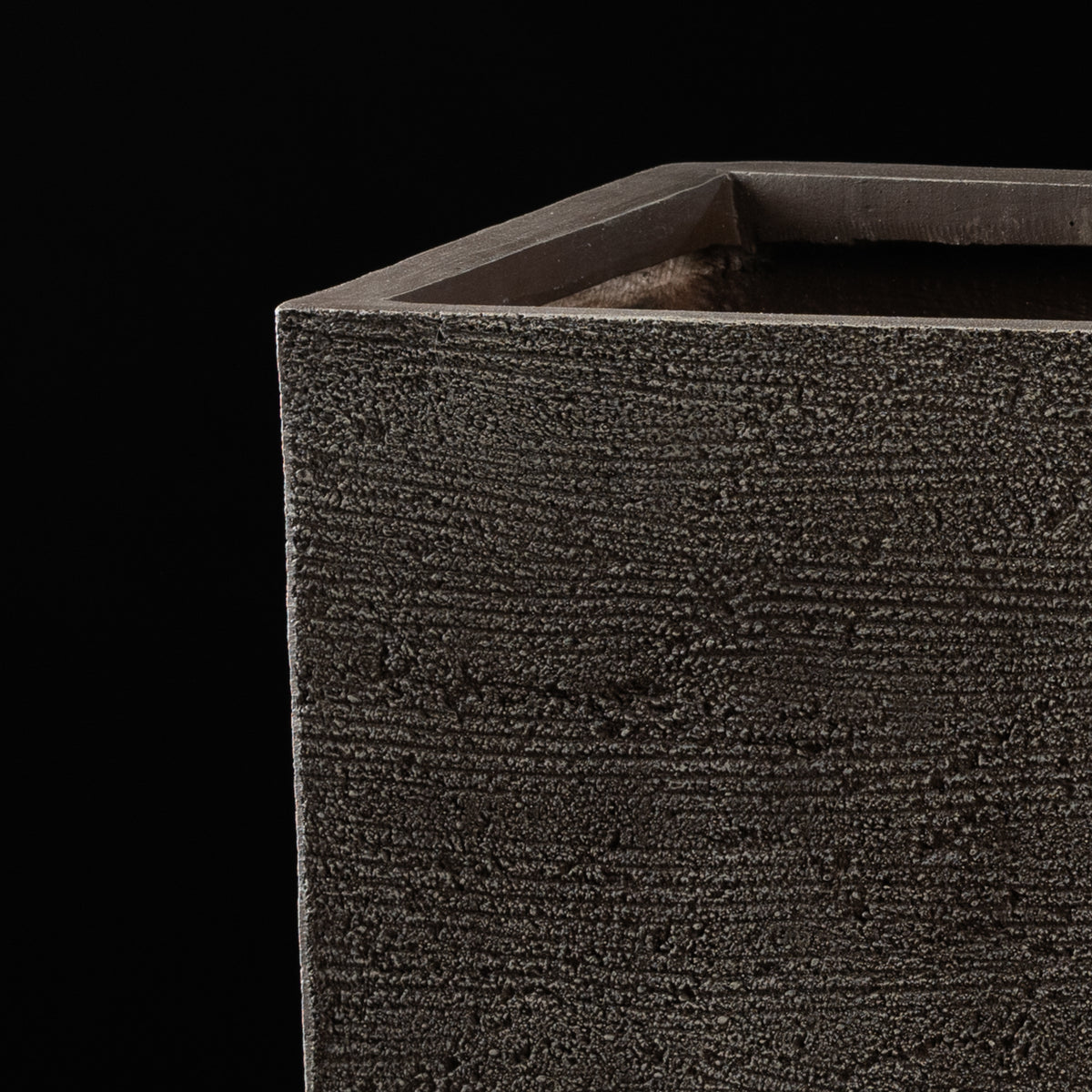 Cache-pot décoratif Bac Rectangle Quartz 38 cm Galan GA — design contemporain pour plante artificielle