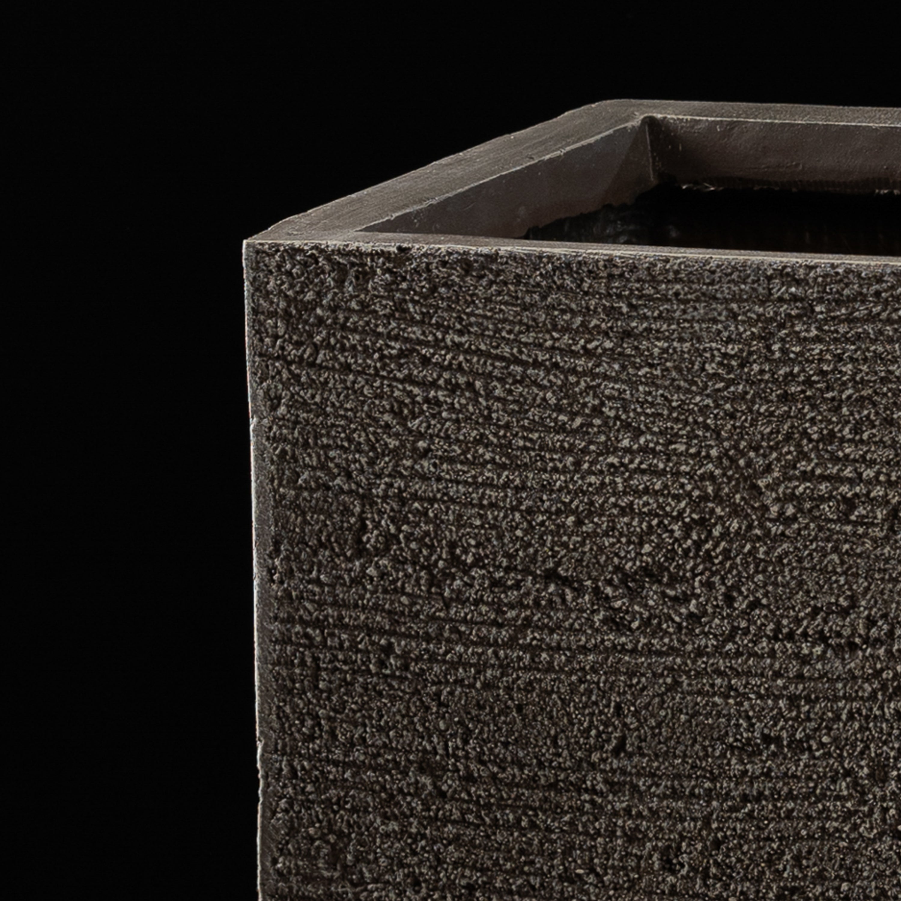 Cache-pot décoratif Bac Rectangle Quartz 30.5 cm Galan GA — design contemporain pour plante artificielle