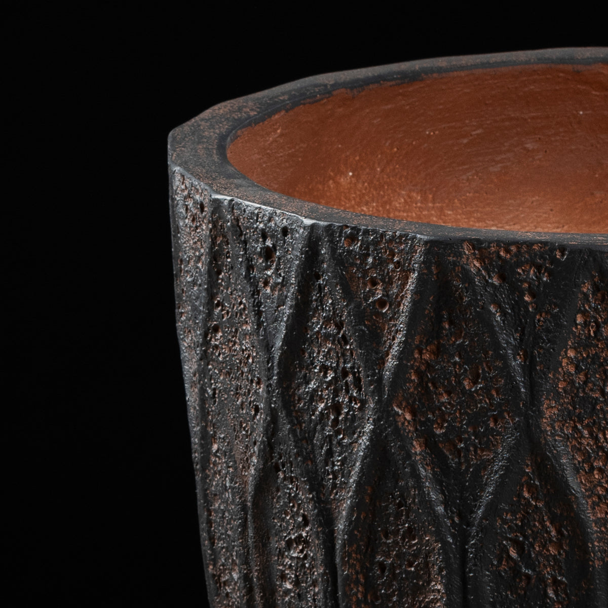 Cache-pot décoratif Haut Antique 38.5 cm Galan GA — design contemporain pour plante artificielle