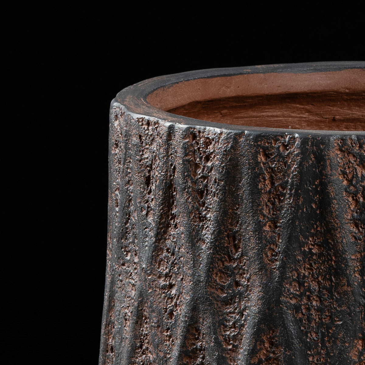 Cache-pot décoratif Haut Antique 41.5 cm Galan GA — design contemporain pour plante artificielle