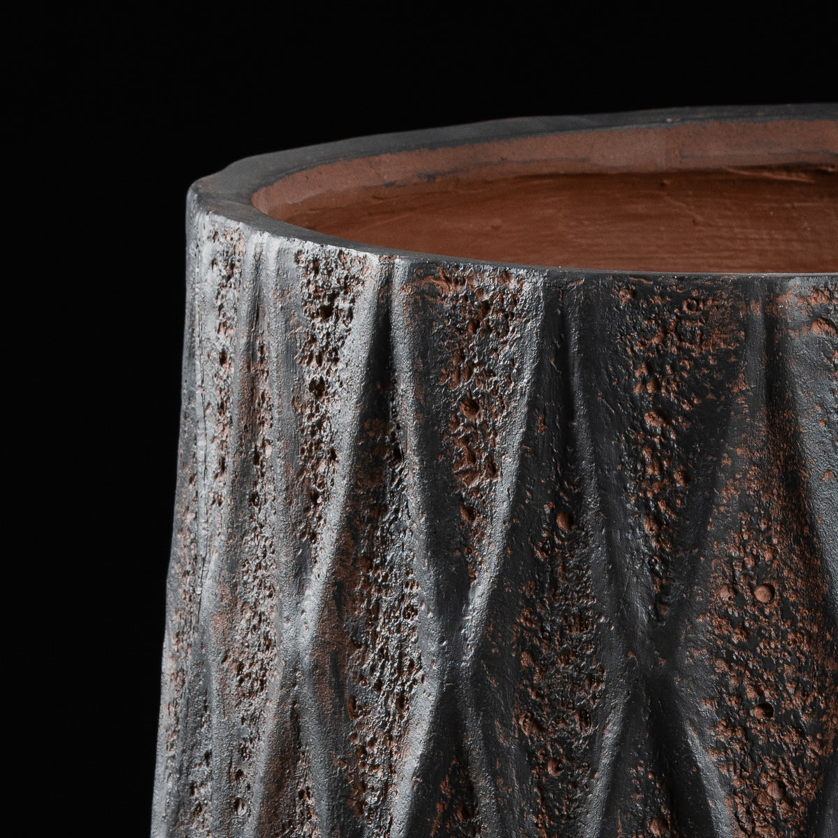 Cache-pot décoratif Haut Antique 60.5 cm Galan GA — design contemporain pour plante artificielle