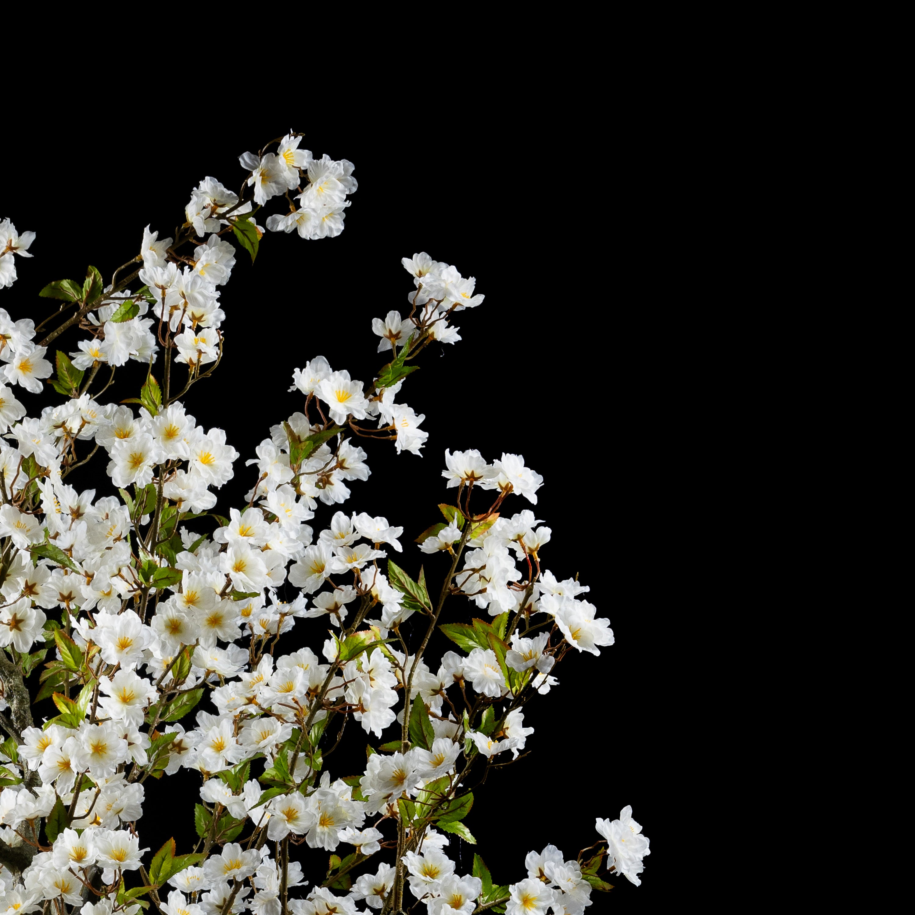 Cerisier du Japon artificiel 190 cm — détail fleurs réaliste, sans entretien