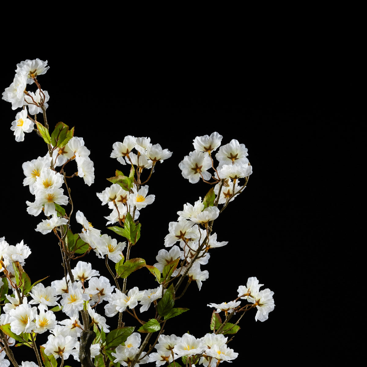 Cerisier du Japon artificiel 90 cm — détail fleurs réaliste, sans entretien