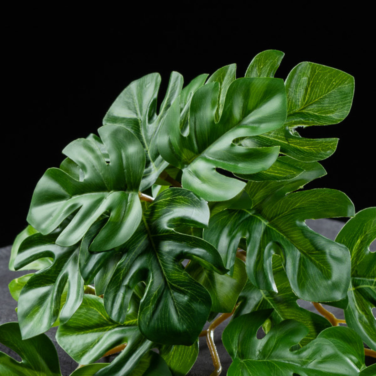Feuillage retombant artificiel Philodendron 18 cm Galan GA — détail feuillage réaliste, sans entretien