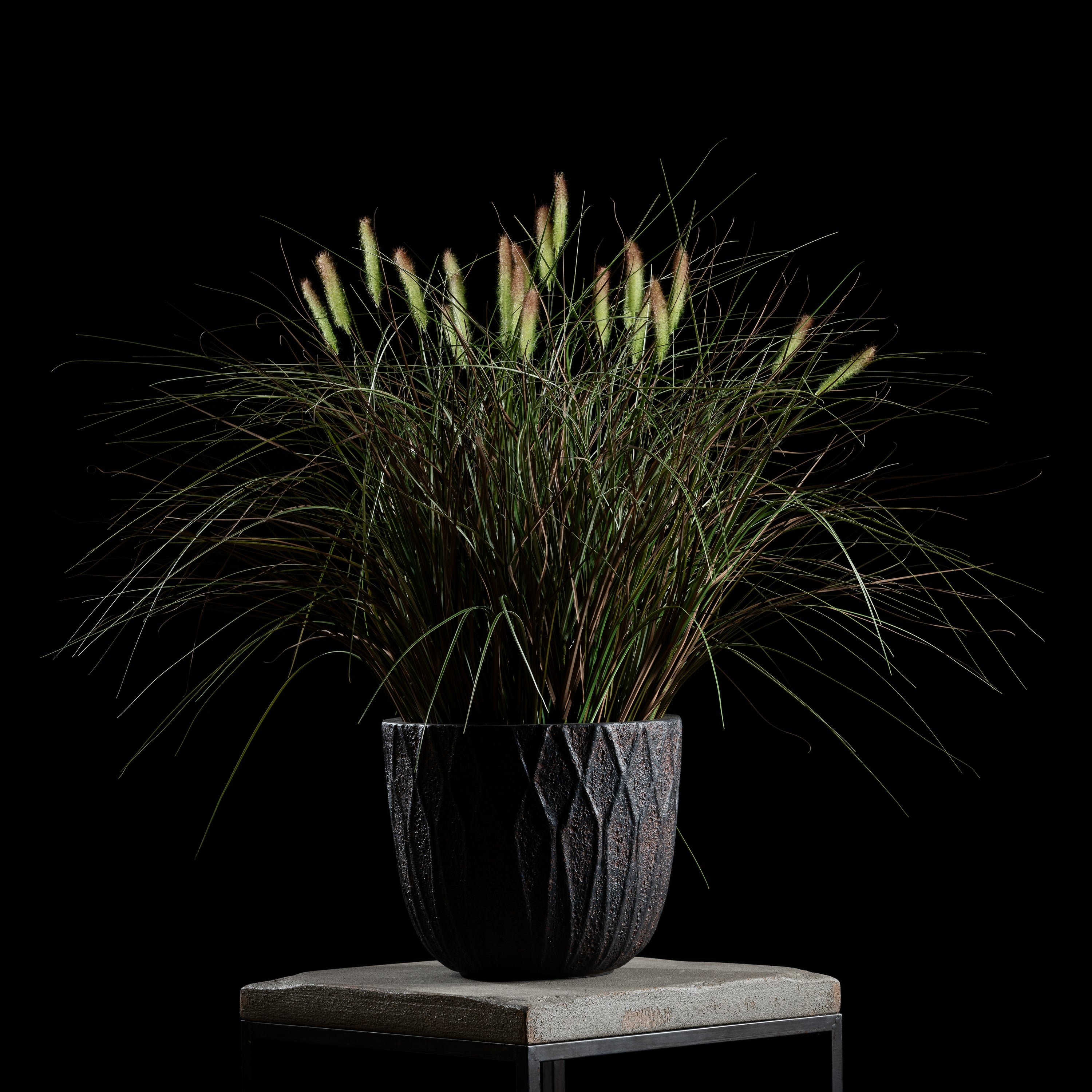 Graminée Pennisetum — graminée artificielle réaliste pour intérieur et extérieur, herbe ornementale décorative