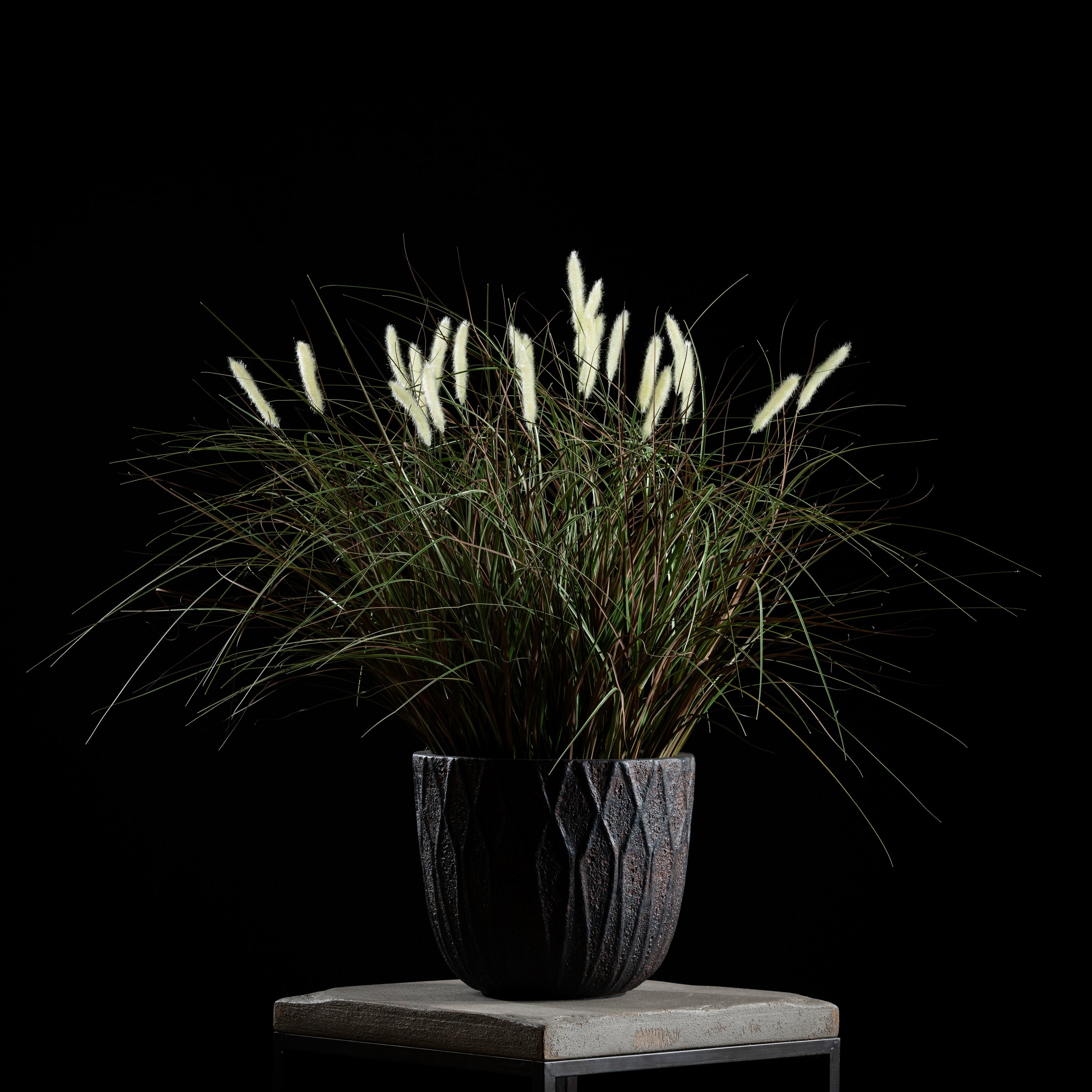 Graminée Pennisetum — graminée artificielle réaliste pour intérieur et extérieur, herbe ornementale décorative