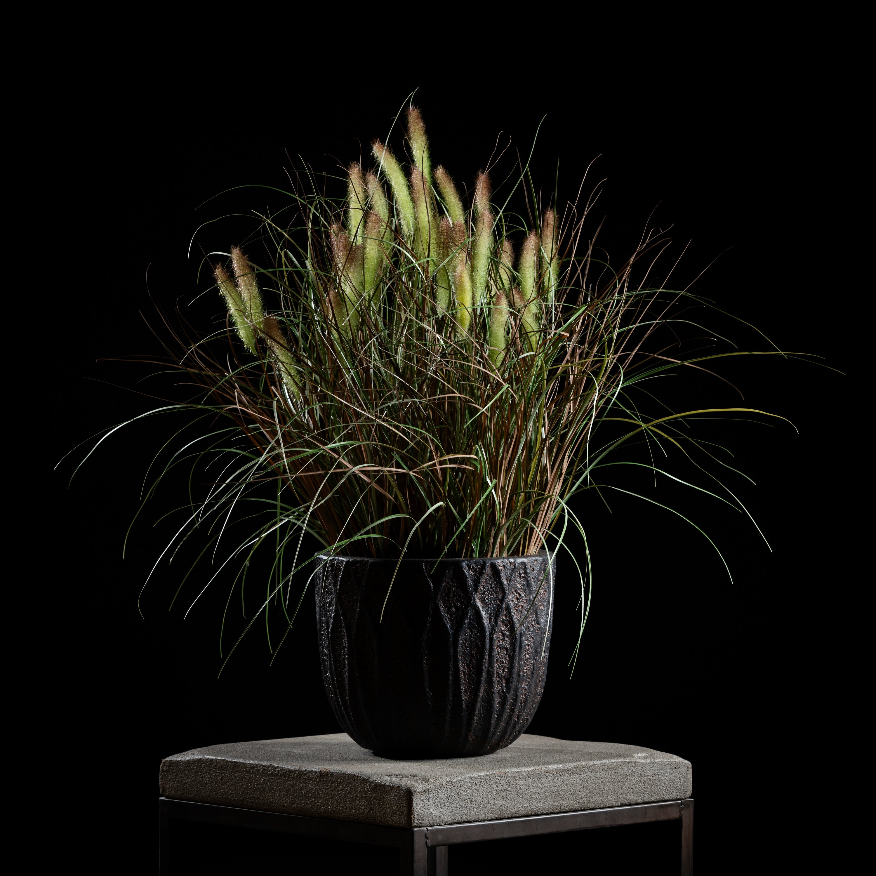 Graminée Pennisetum — graminée artificielle réaliste pour intérieur et extérieur, herbe ornementale décorative