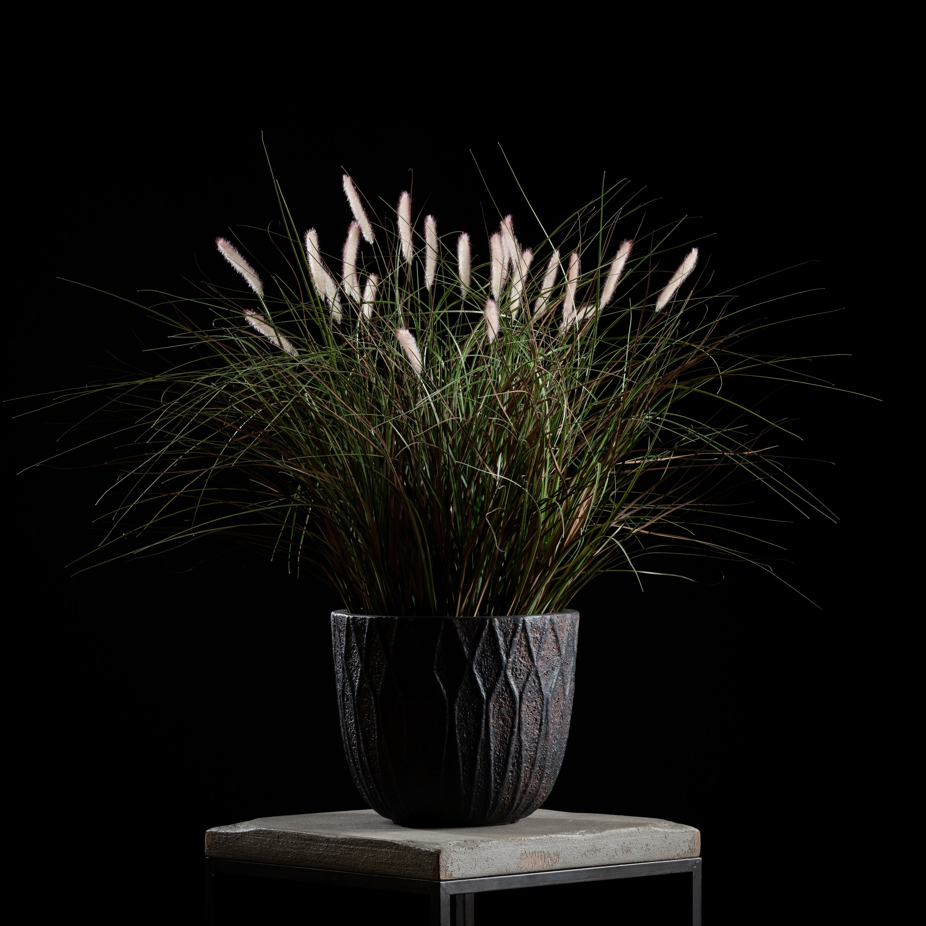 Graminée Pennisetum — graminée artificielle réaliste pour intérieur et extérieur, herbe ornementale décorative