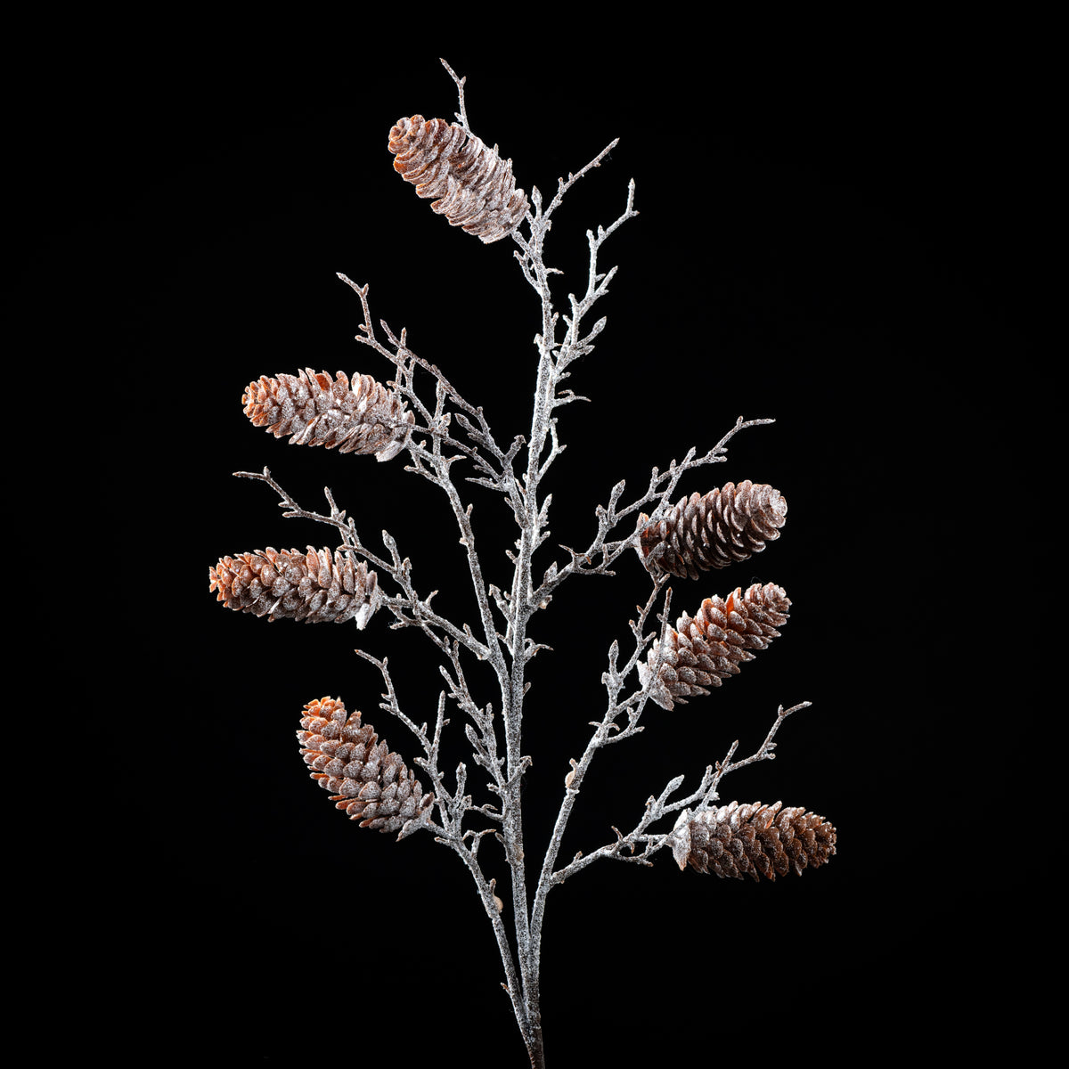 Branche de pommes de pin artificielle Natura 75 cm Galan GA — déco intérieur réaliste sans entretien
