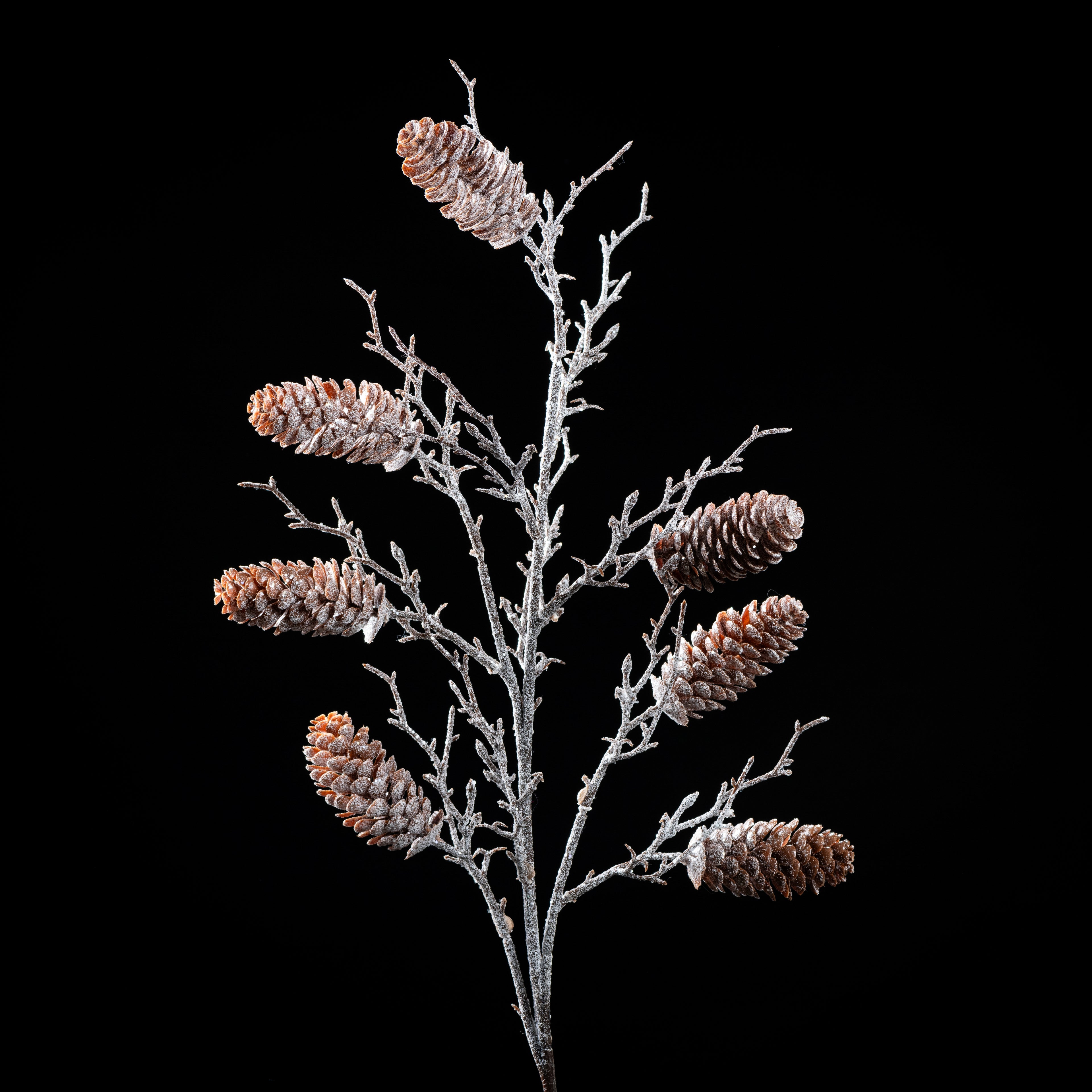 Branche de pommes de pin artificielle Natura 75 cm Galan GA — déco intérieur réaliste sans entretien