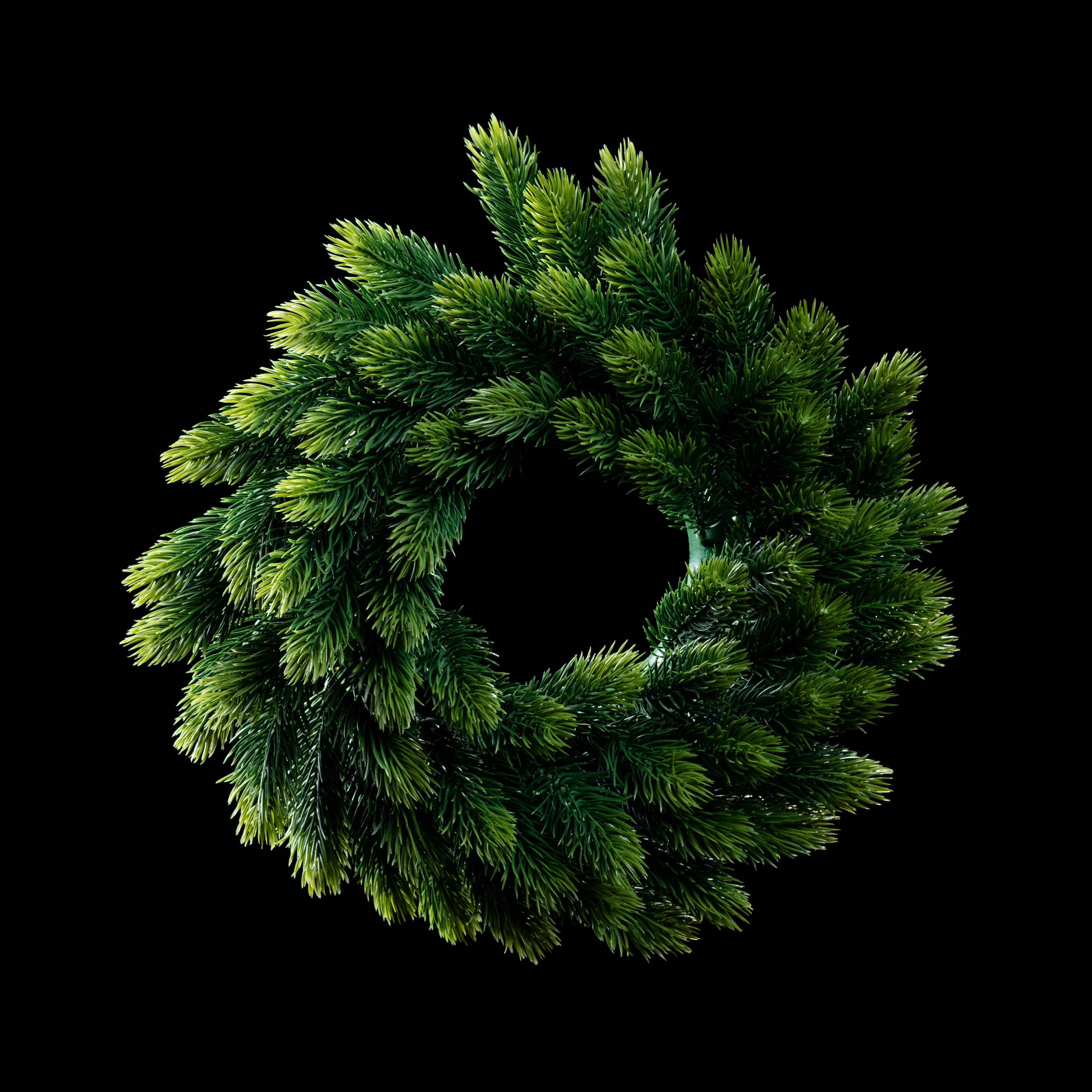 Couronne de sapin artificiel Nordmann 37 cm Galan GA — déco intérieur réaliste sans entretien