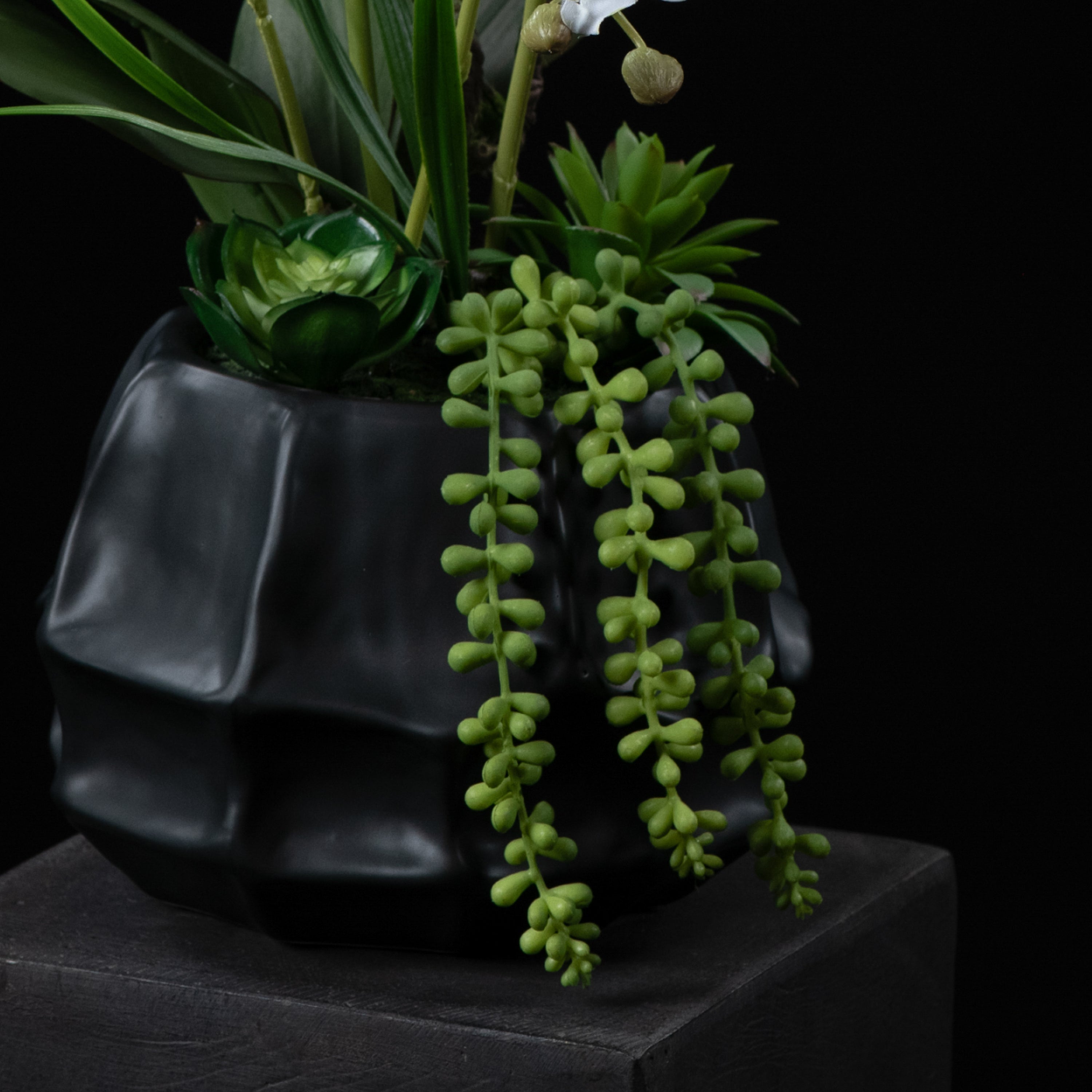 Orchidée artificielle Phalaénopsis Amabilis 57 cm Galan GA — détail fleurs réaliste, sans entretien