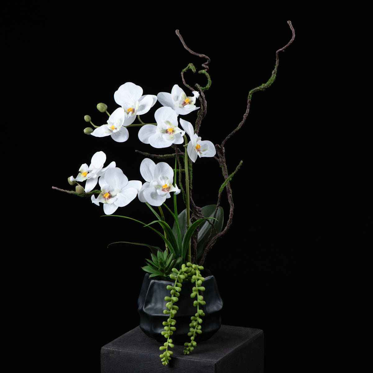 Orchidée artificielle Phalaénopsis Amabilis 46 cm Galan GA — vue alternative, plante d&