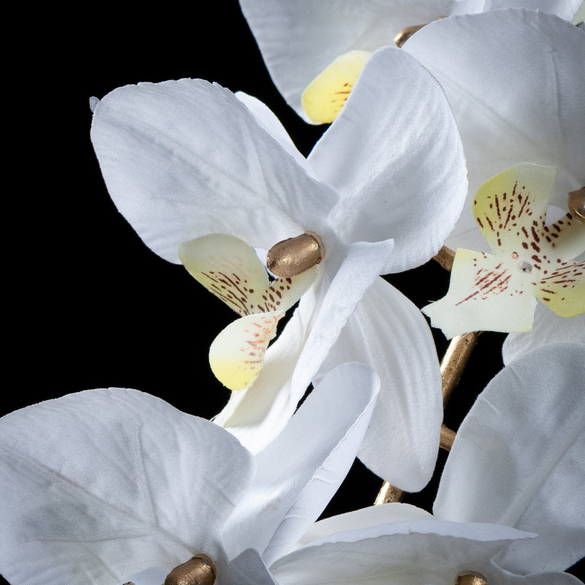 Orchidée artificielle Velours 95 cm — détail fleurs réaliste, sans entretien