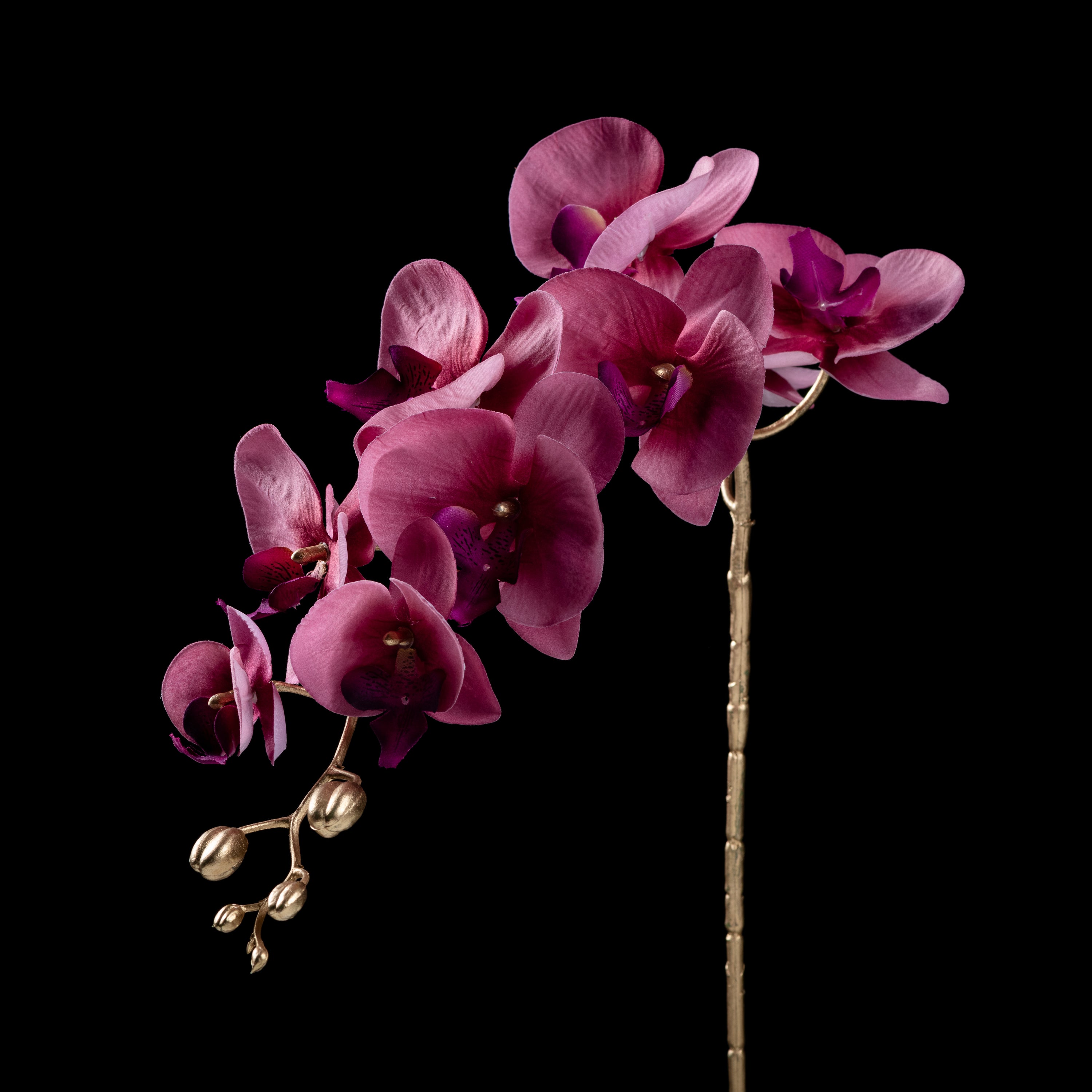 Orchidée artificielle Velours 95 cm Galan GA — déco intérieur réaliste sans entretien