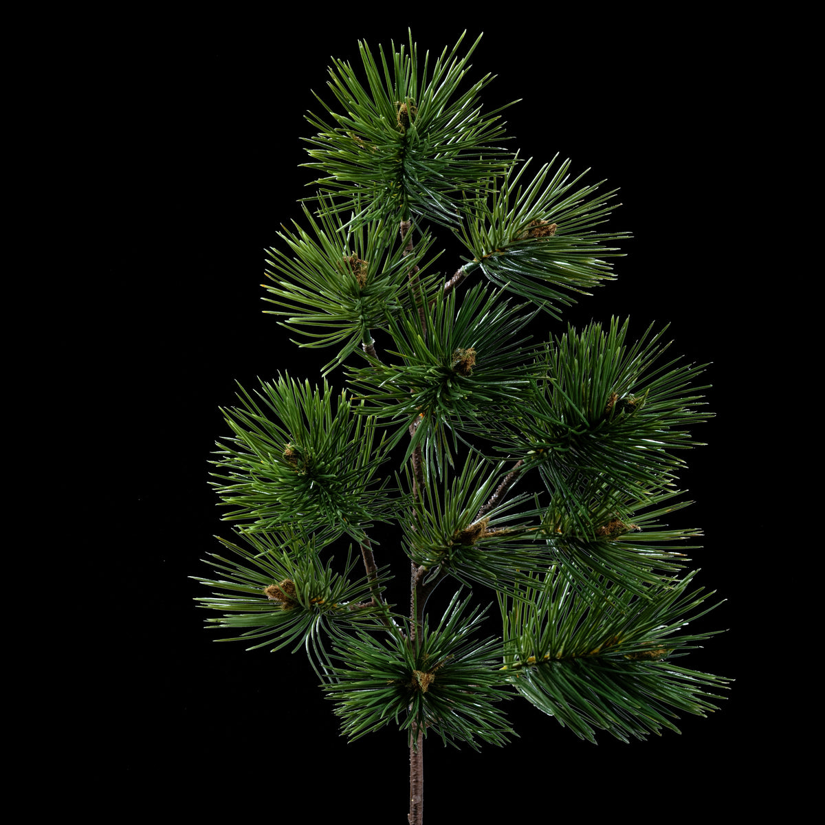 Branche de pin de Noël artificielle 60 cm à longues aiguilles, vue entière