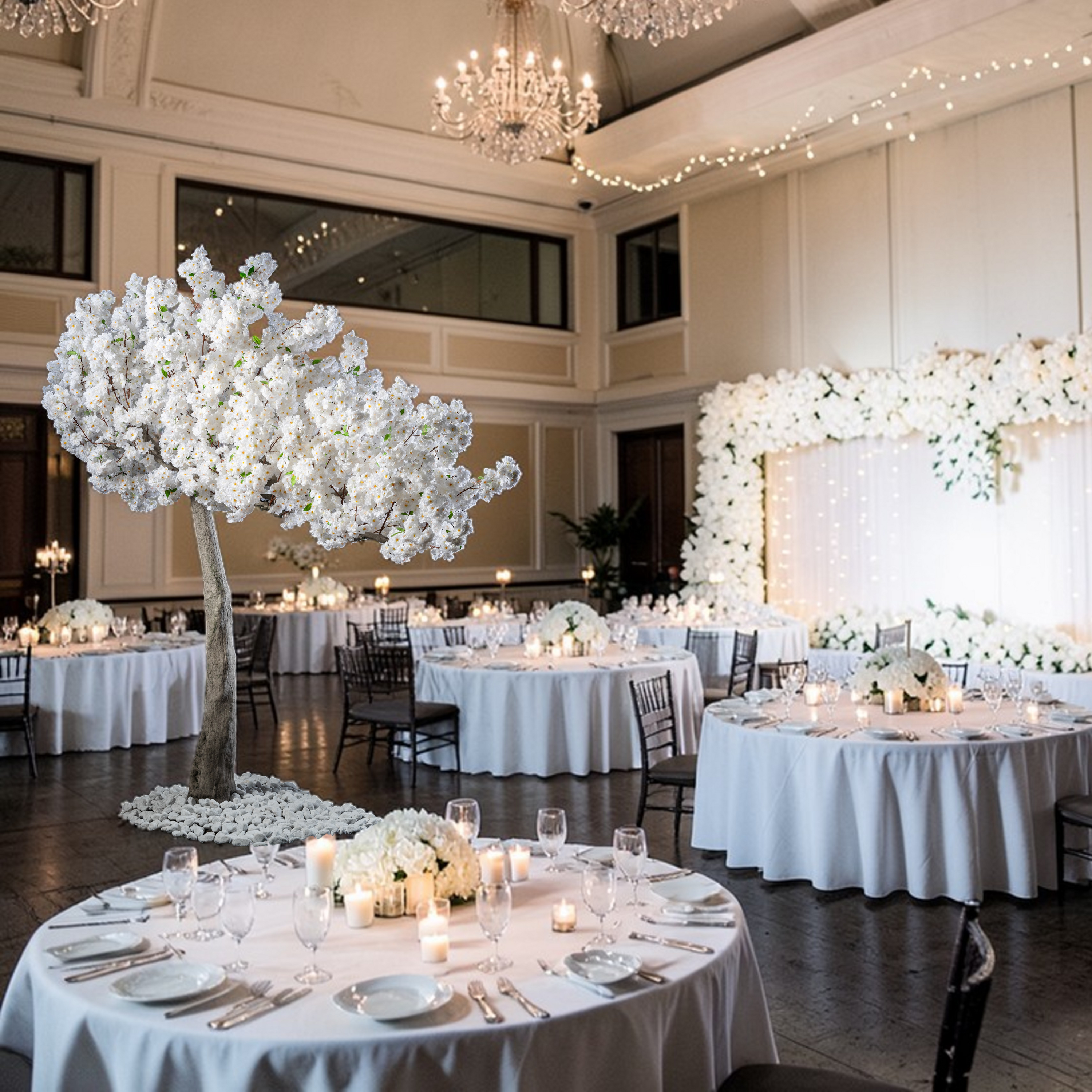 Arbre japonais artificiel Cerisier 270 cm — décoration mariage et événementiel