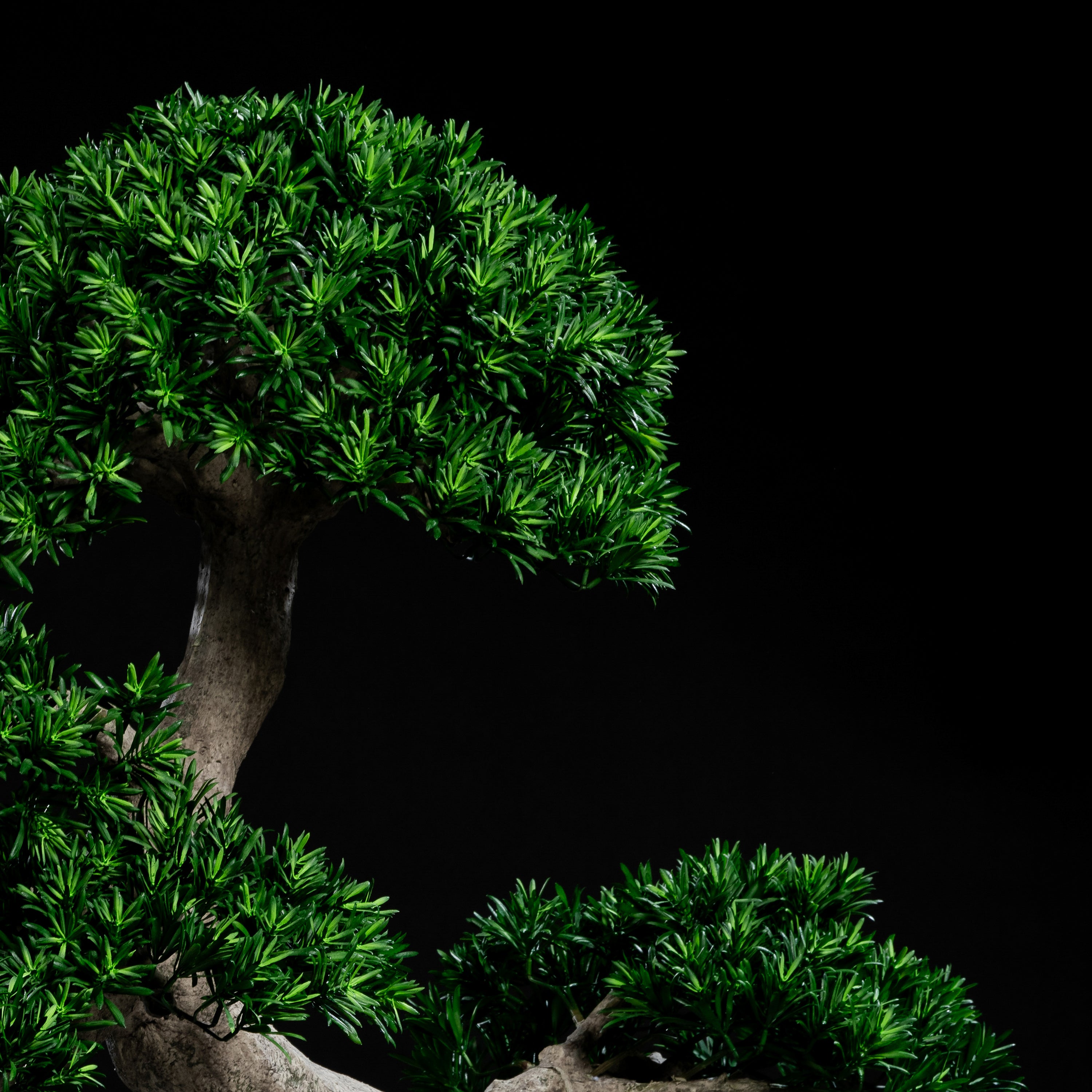 Arbre japonais artificiel Pin nuage 135 cm — détail feuillage réaliste, sans entretien