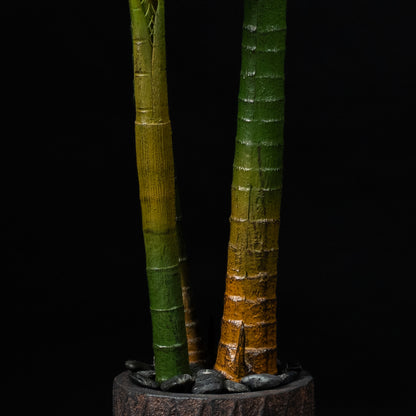 Palmier artificiel Areca Catechu 190 cm — détail feuillage réaliste, sans entretien