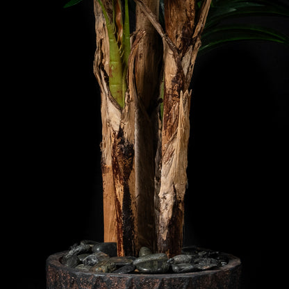 Palmier artificiel Areca Concinna 170 cm — détail feuillage réaliste, sans entretien