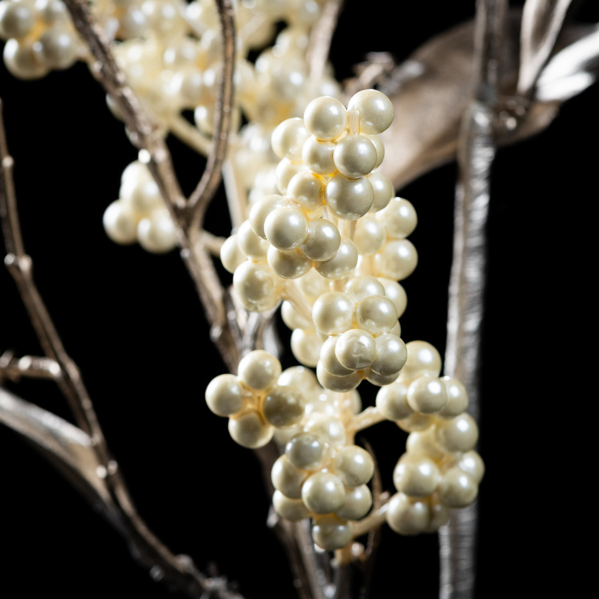 Branche de baies artificielle Mini 85 cm — détail feuillage réaliste, sans entretien