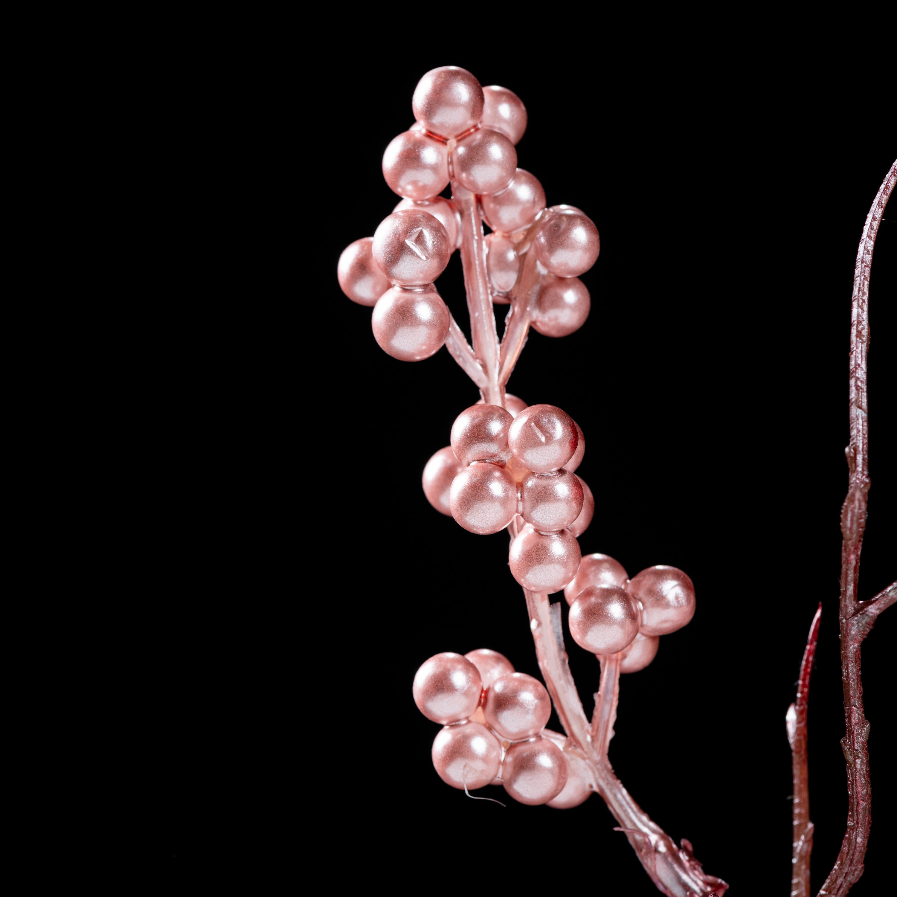 Branche de baies artificielle Mini Pique 45 cm — détail feuillage réaliste, sans entretien