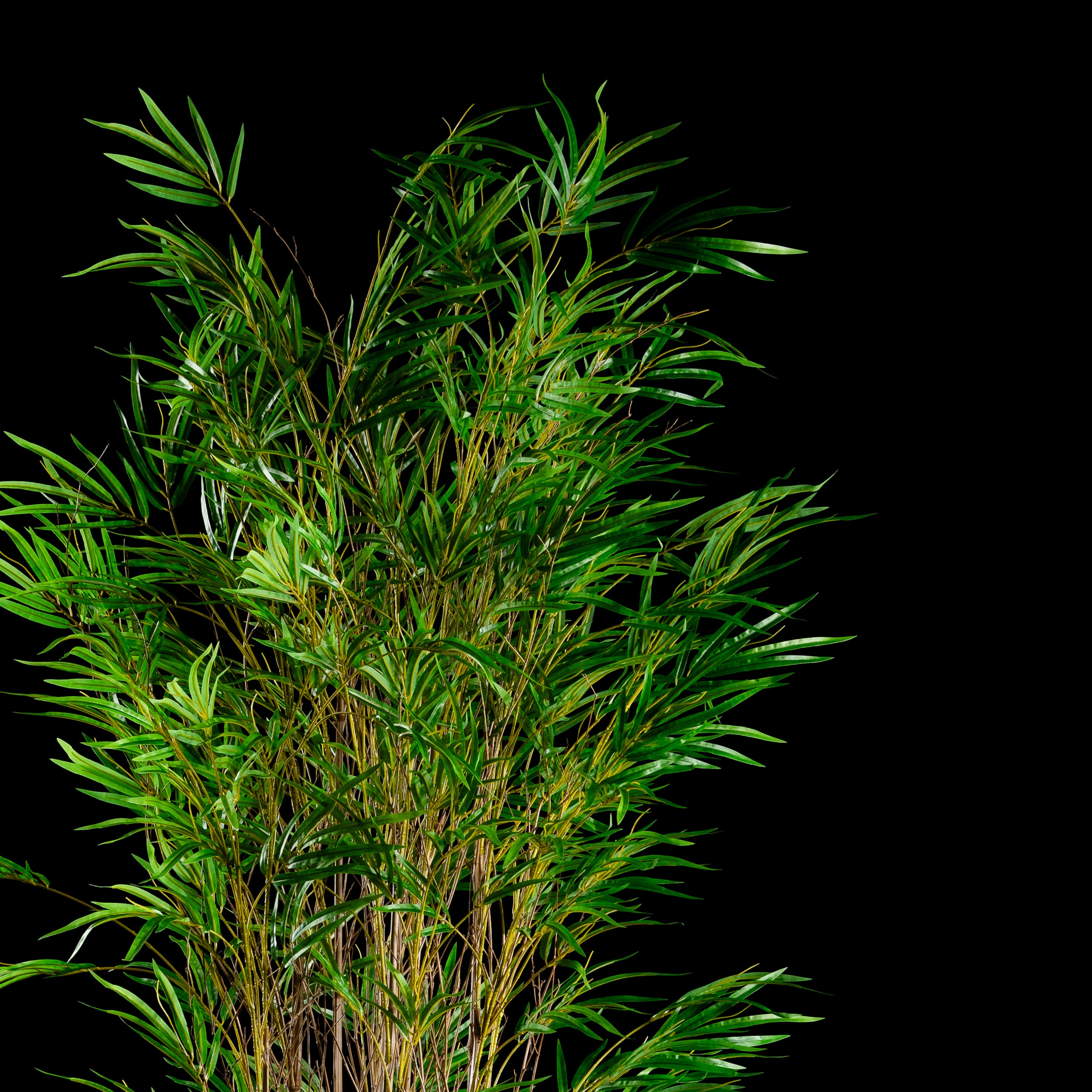 Bambou artificiel multi troncs 210 cm Galan GA — gros plan, qualité premium réaliste