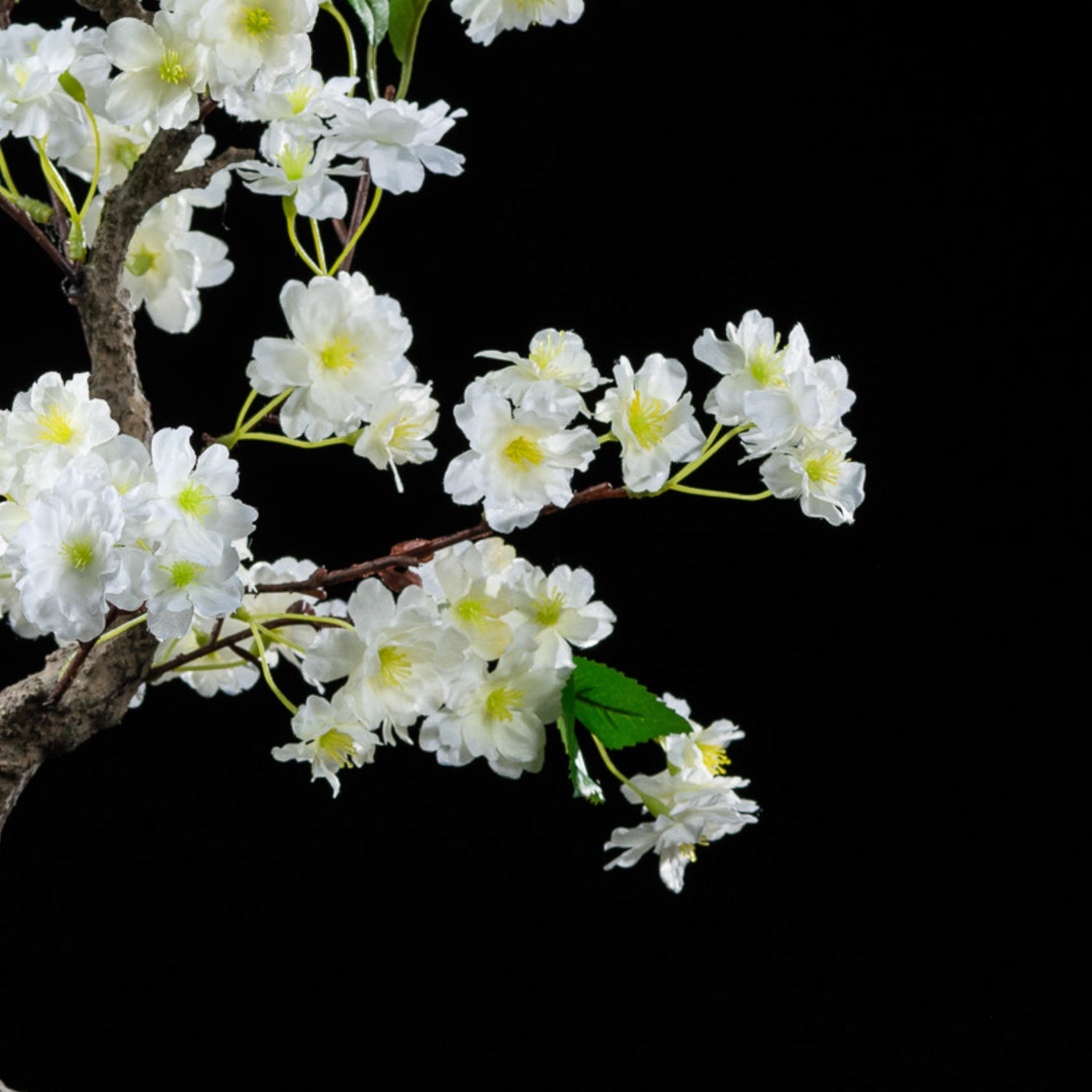Bonsaï artificiel Cerisier 50 cm — détail fleurs réaliste, sans entretien