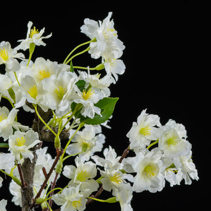 Bonsaï artificiel Cerisier 30 cm — détail fleurs réaliste, sans entretien