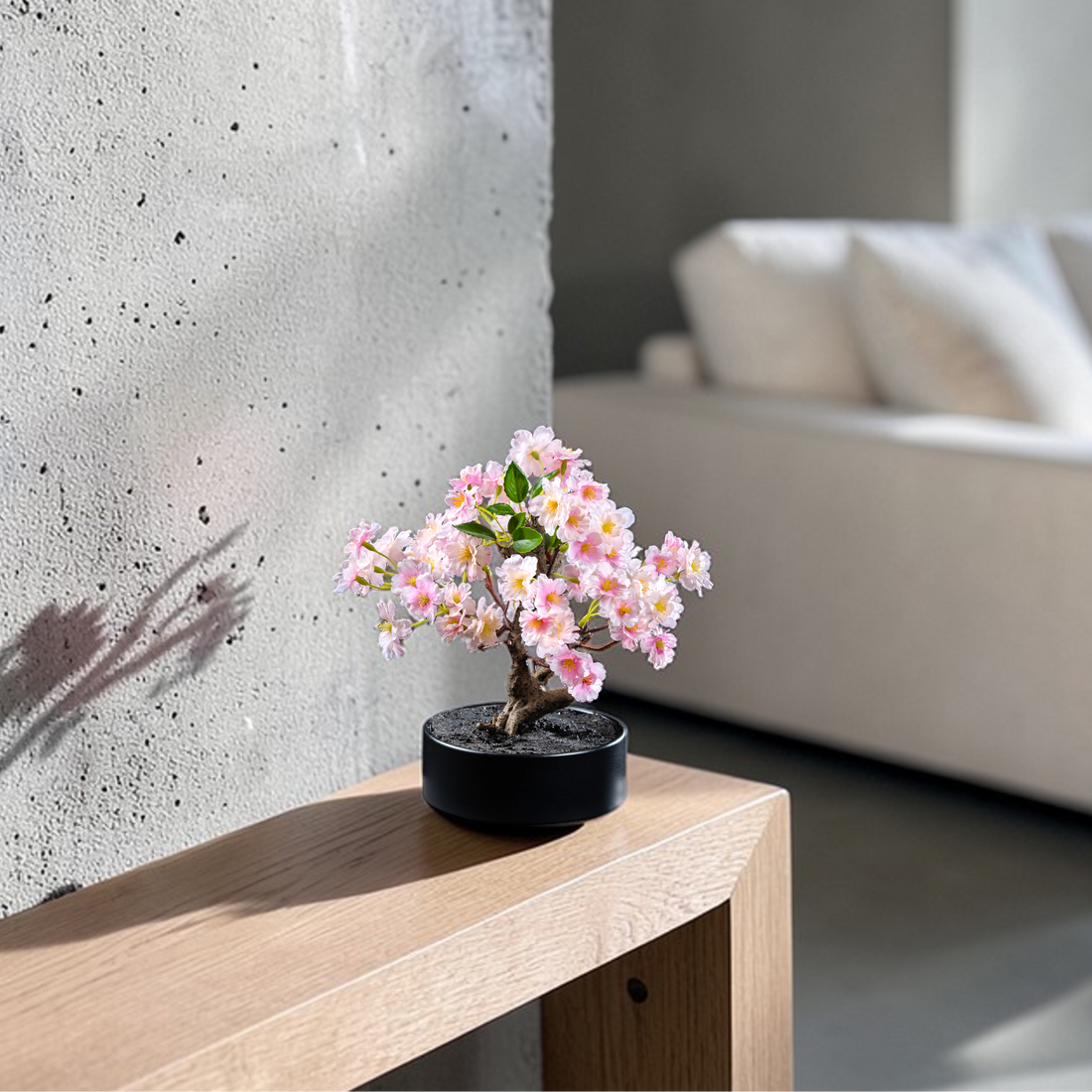 Bonsaï artificiel Cerisier 30 cm Galan GA — déco intérieur réaliste sans entretien