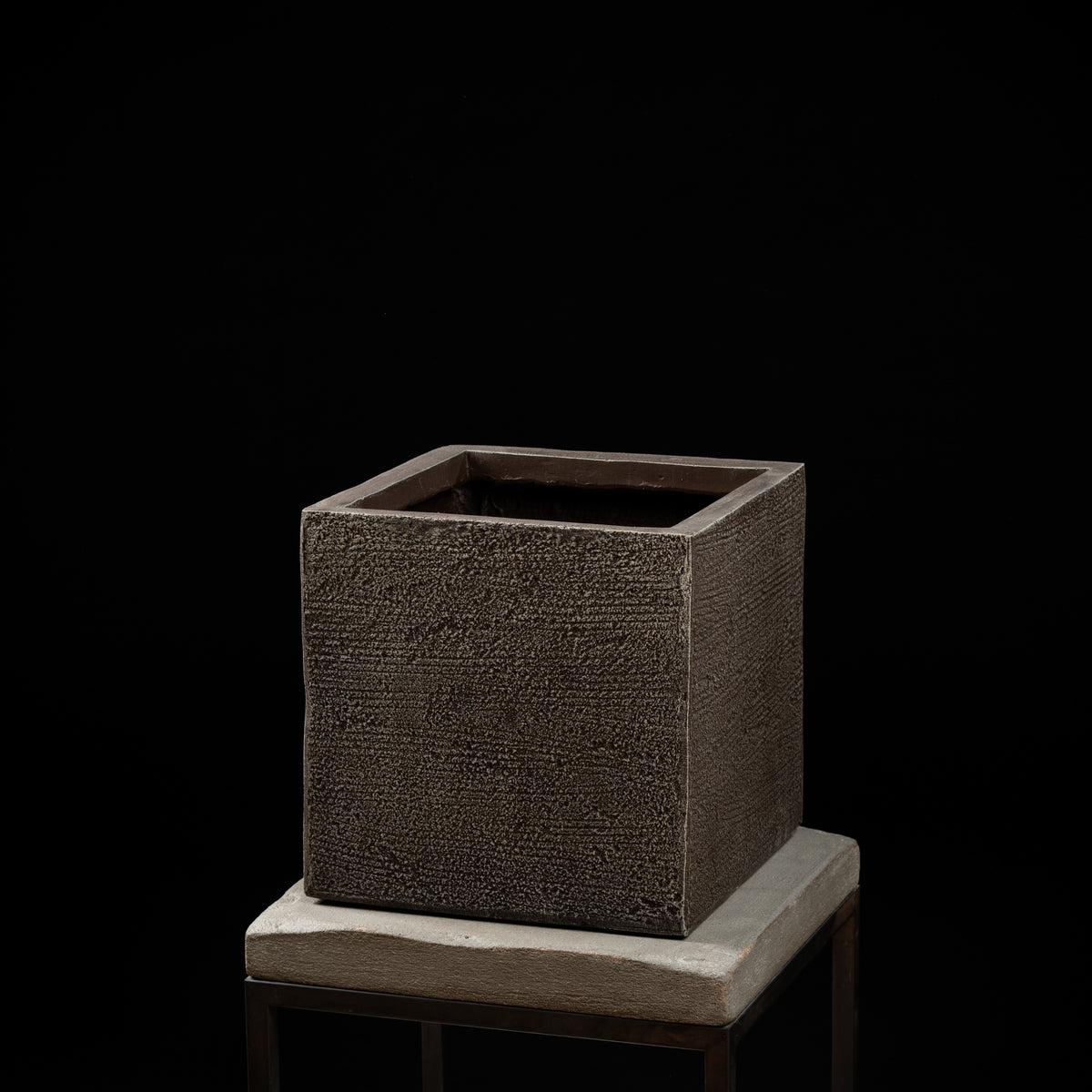 Cache-pot décoratif Bac Carré Quartz 32 cm — visuel produit, sans entretien pour intérieur