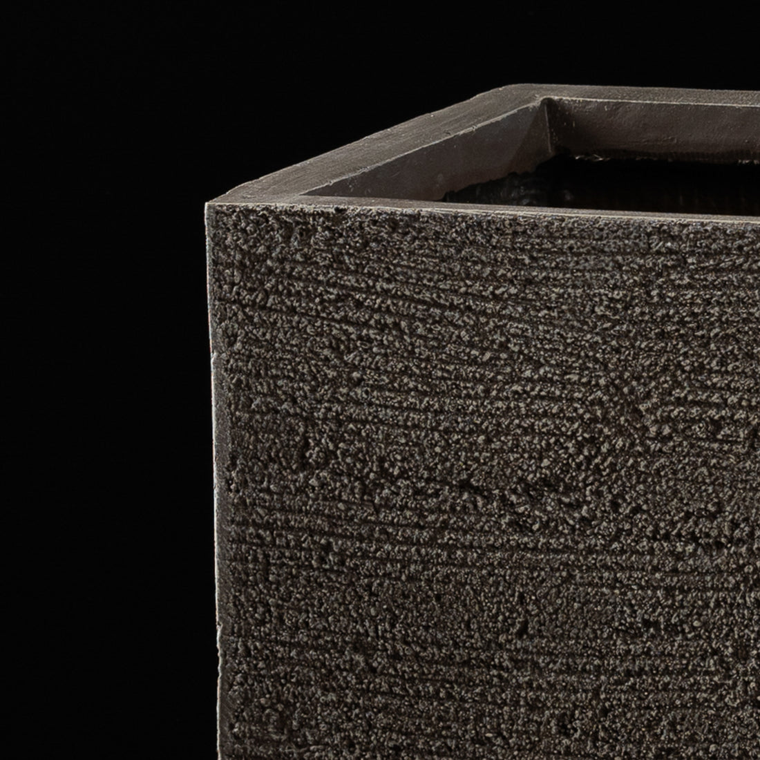 Cache-pot décoratif Bac Rectangle Quartz 30.5 cm Galan GA — design contemporain pour plante artificielle