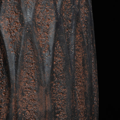 Cache-pot décoratif Haut Antique 60.5 cm — détail feuillage réaliste, design contemporain