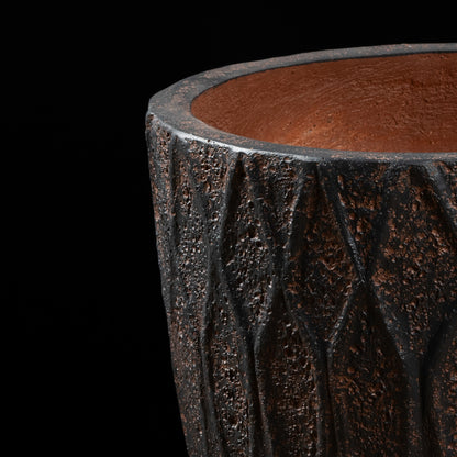 Cache-pot décoratif Haut Antique 30 cm Galan GA — design contemporain pour plante artificielle