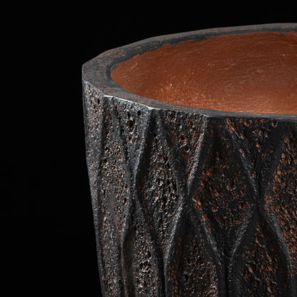 Cache-pot décoratif Haut Antique 38.5 cm Galan GA — design contemporain pour plante artificielle